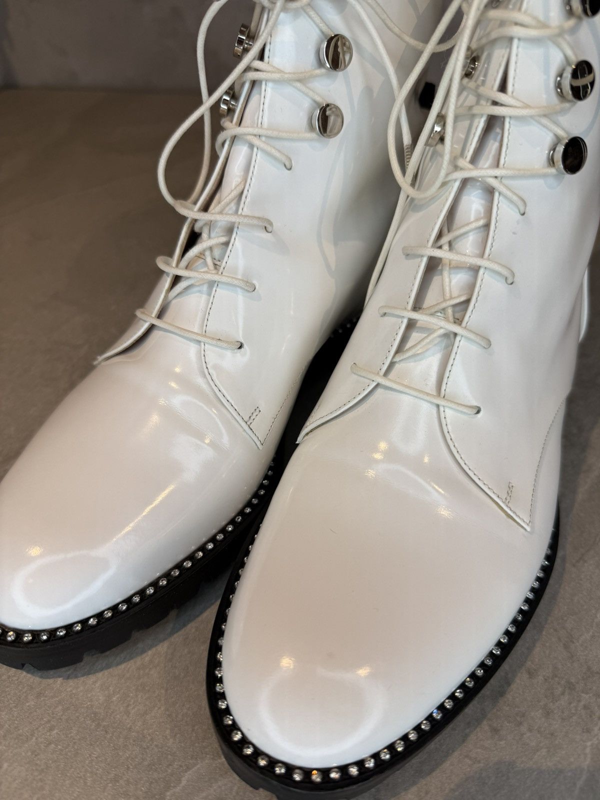 Christian Dior Monsieur × Dior Christian Dior - Rebelle Ankle Boots with Stones Size US 5 / IT 35 - 8 Thumbnail