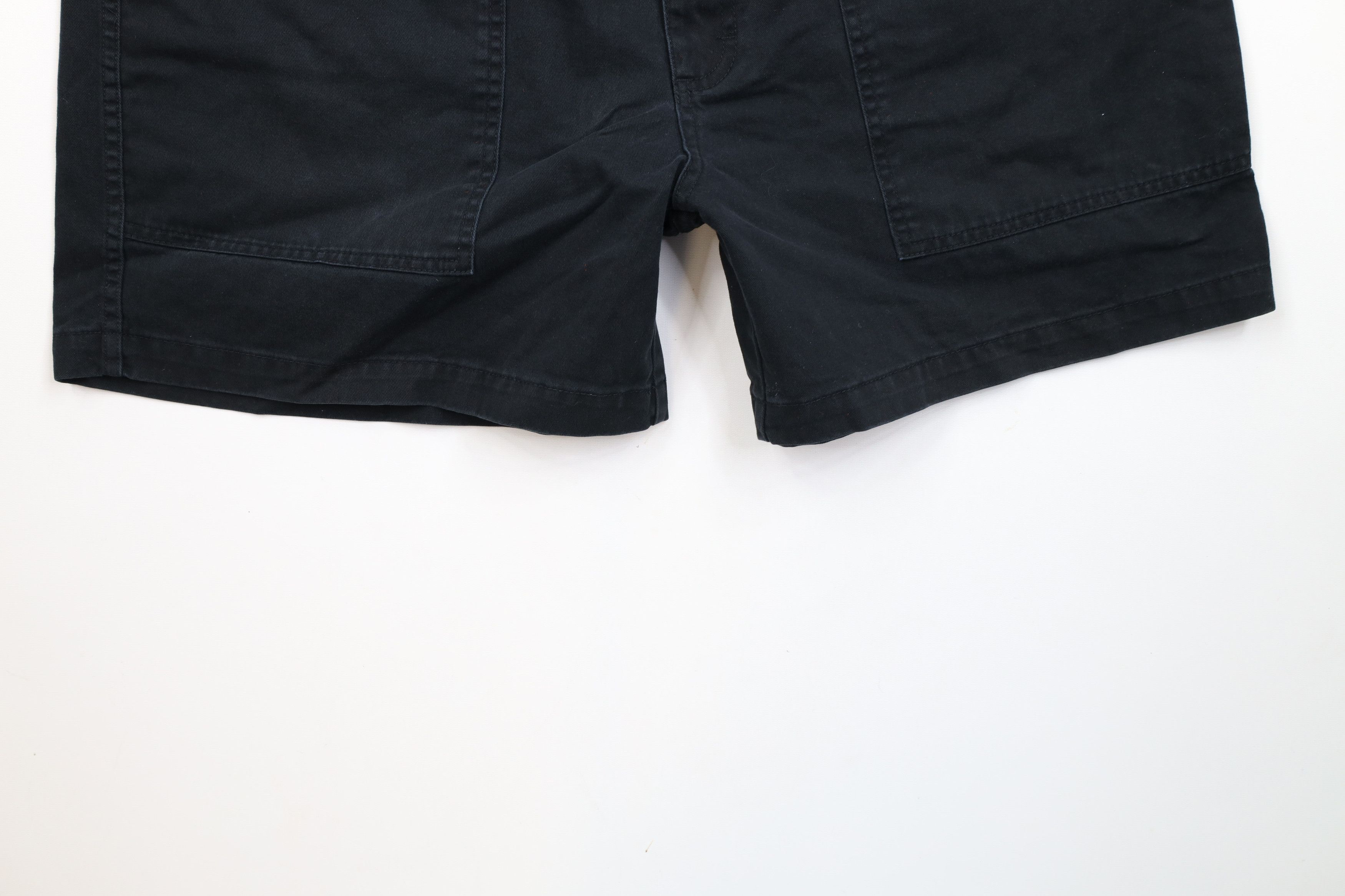 Cabelas × Vintage Vintage 90s Cabelas Above Knee Cargo Shorts Black Cotton Size US 40 / EU 56 - 4 Thumbnail