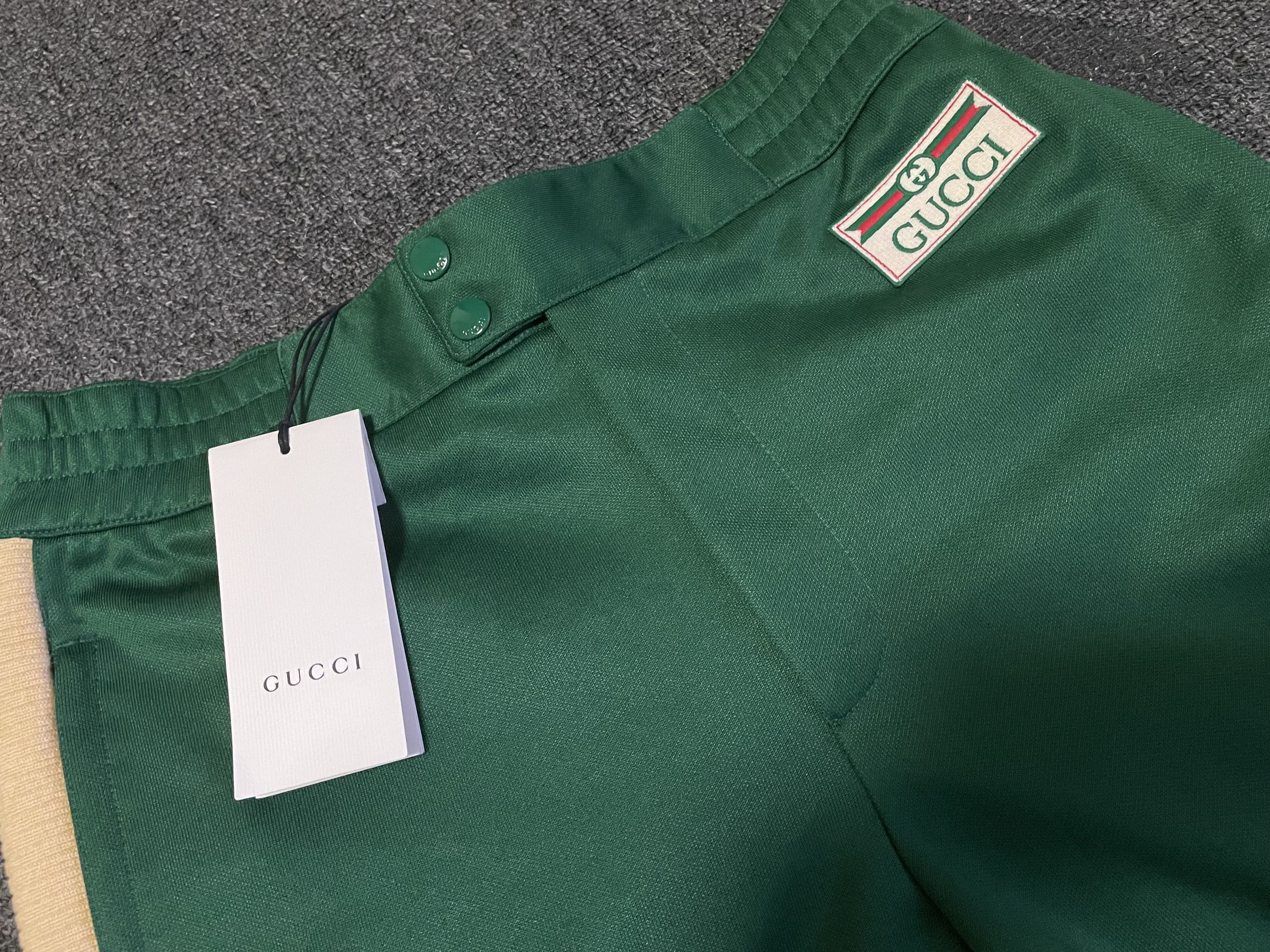 Gucci gucci green cropped Sweatpants, size s Size US 30 / EU 46 - 2 Thumbnail