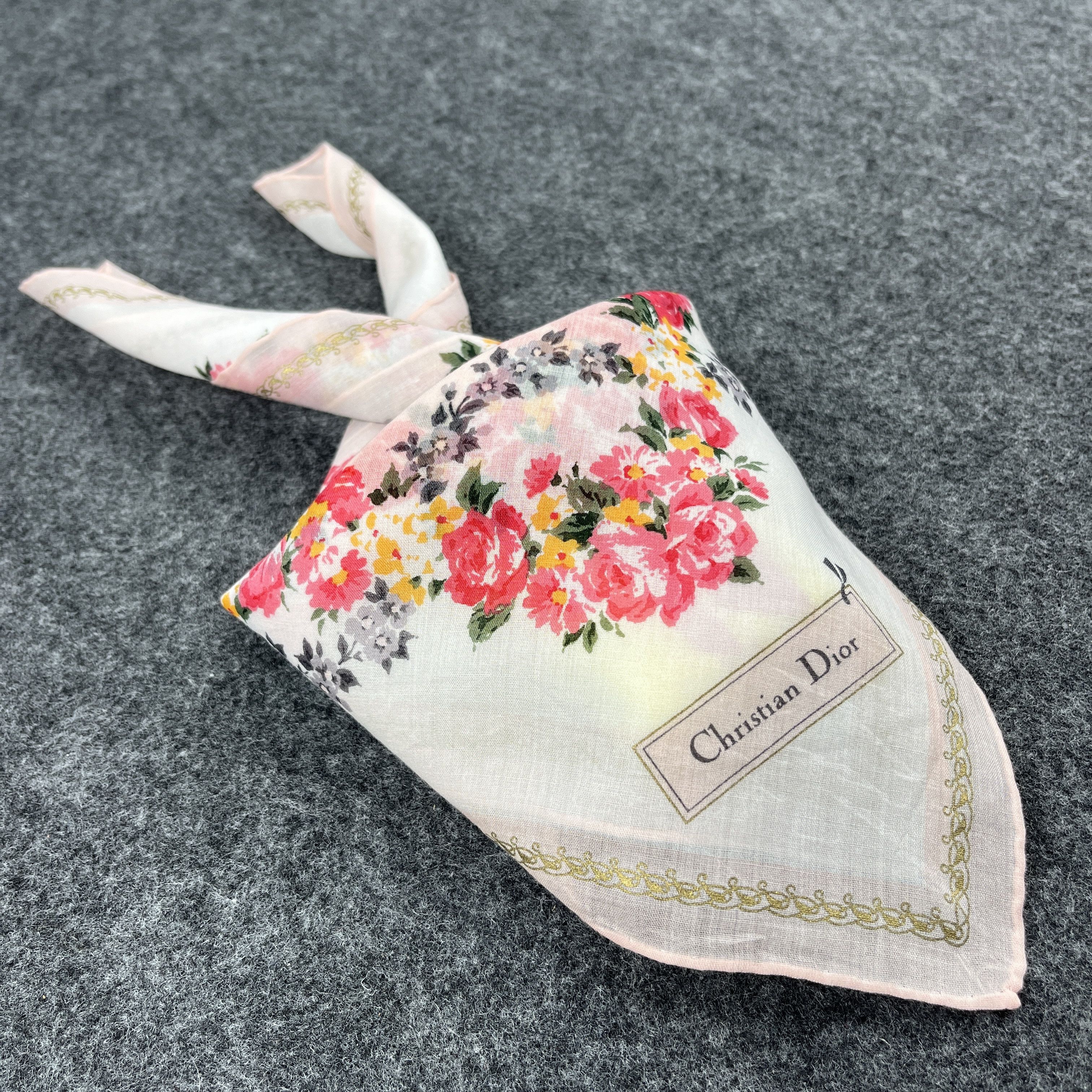 Christian Dior Monsieur Christian Dior Handkerchief / Bandana / Neckerchief B146 Size ONE SIZE - 2 Thumbnail