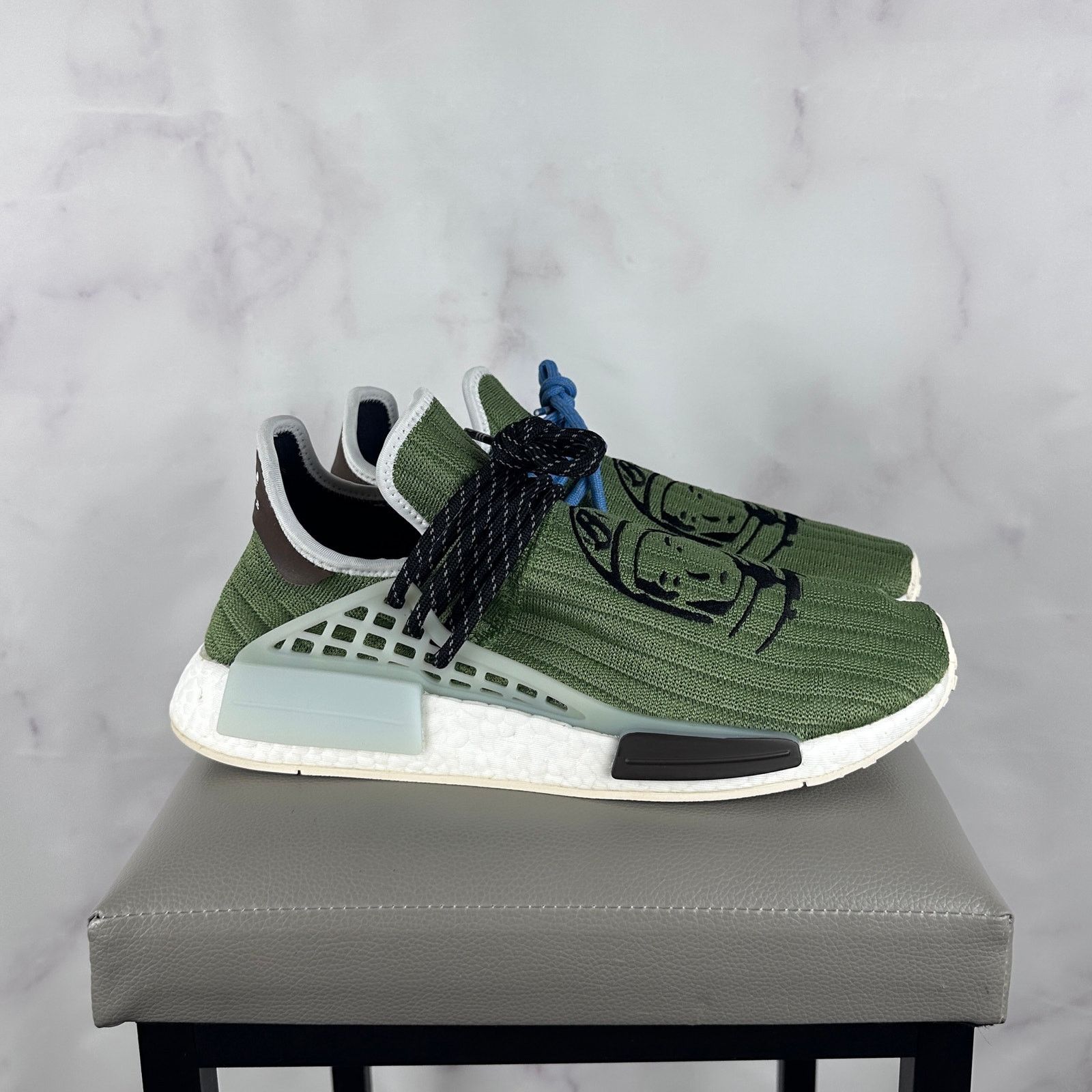 Adidas × Pharrell Sample Billionaire Boys Club NMD Hu Astronaut Green Size US 10 / EU 43 - 5 Thumbnail