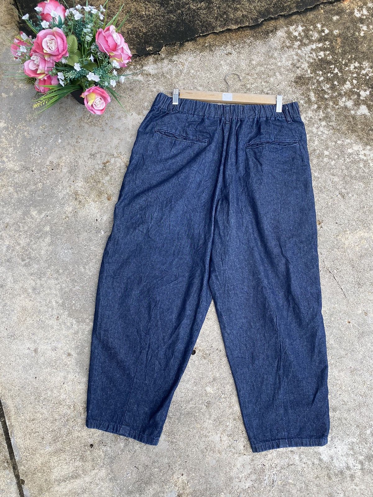 Uniqlo 🔥 Bestoffer 🔥 Gu Japan Baggy Blue Denim Pants Jeans Size US 34 / EU 50 - 5 Thumbnail