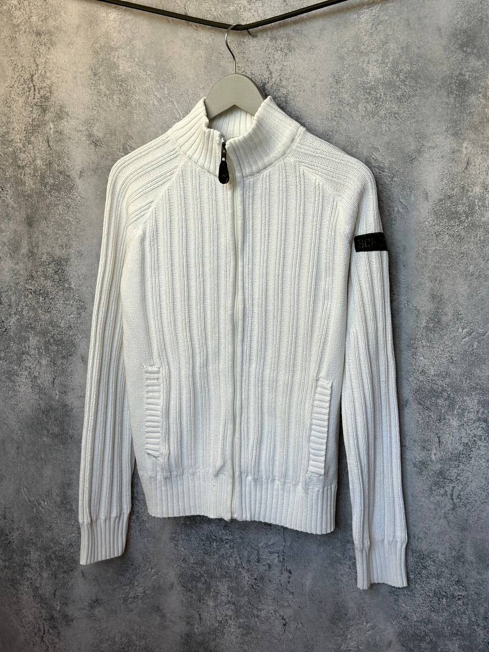Schott × Vintage Schott Full Zip Ribbed Sweater with Patch Logo Vintage NYC Size US M / EU 48-50 / 2 - 1 Thumbnail