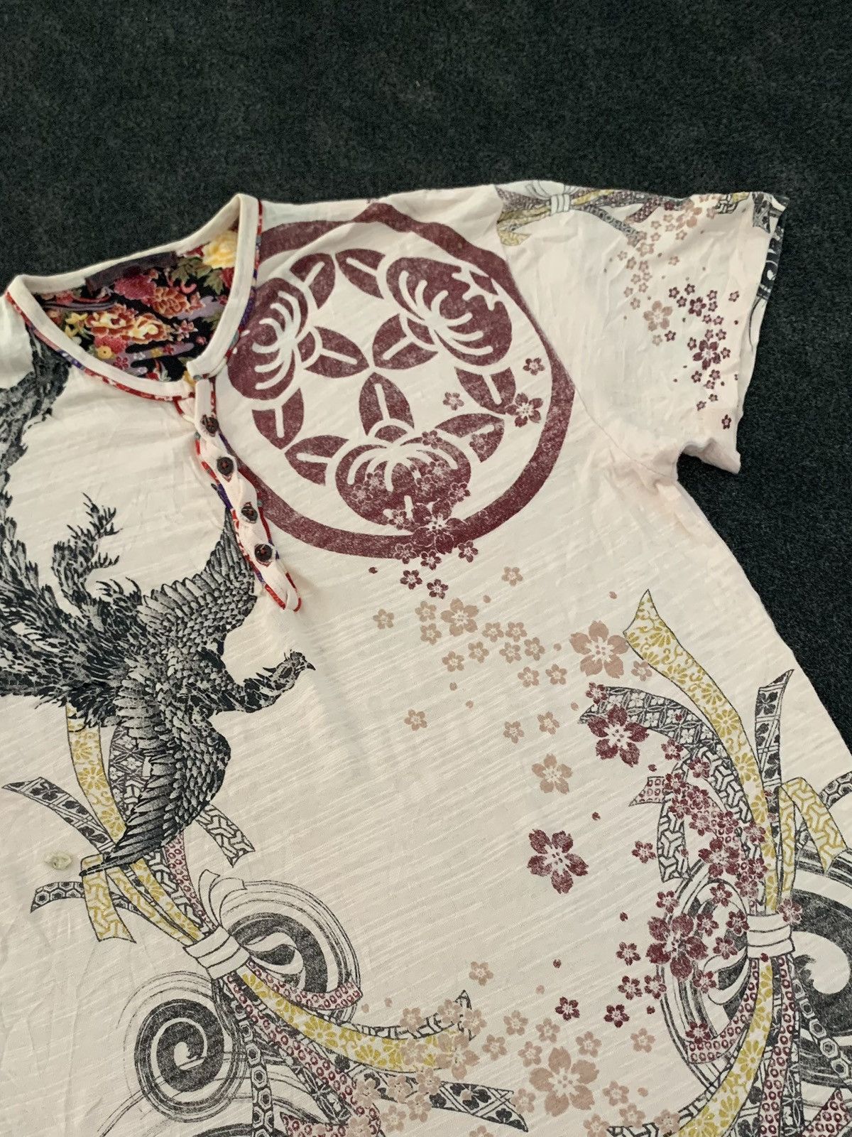 Japanese Brand Vintage Y2K Japanese Style Phoenix / Crane Graphic Tee Size US L / EU 52-54 / 3 - 3 Thumbnail