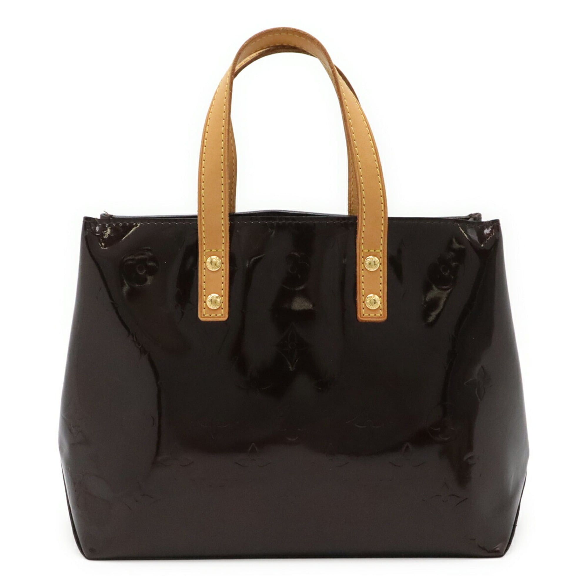 Louis Vuitton Louis Vuitton Monogram Vernis Lead PM Handbag Tote Bag Mini Amarante M91993 Size ONE SIZE - 1 Thumbnail