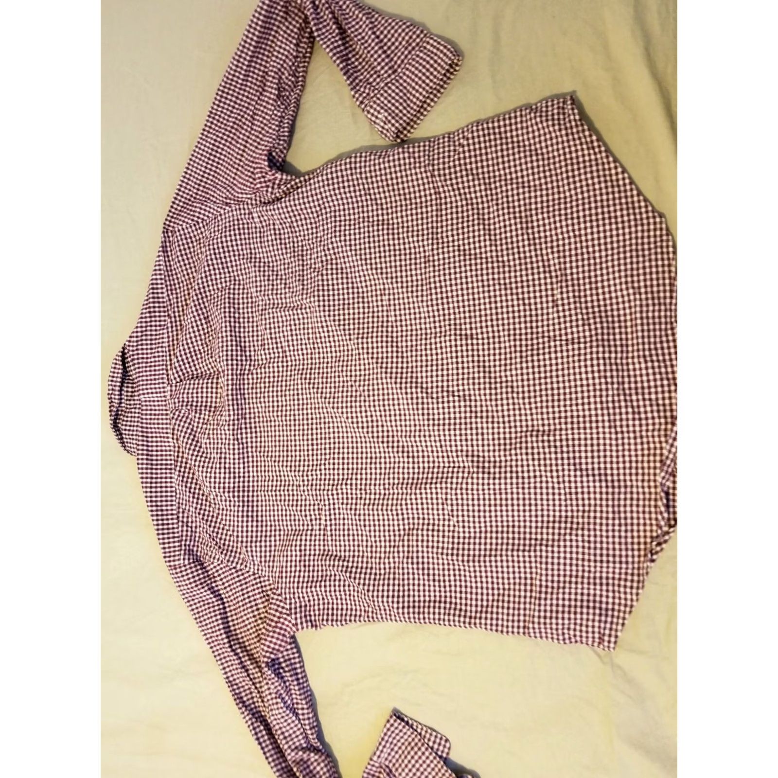 Polo Ralph Lauren Polo Ralph Lauren Dress Shirt Mens XL Custom Fit Burgundy Button Cotton Size 46R - 5 Thumbnail