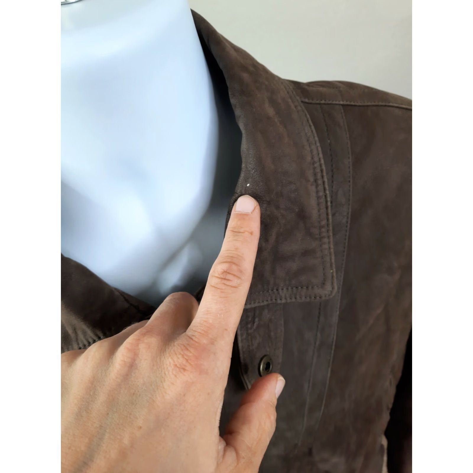Vintage VINTAGE St. John's Bay Leather Bomber Jacket Men's XL Brown Suede Leather Coat Warmer Pockets 90s Overcoat Zip Size US XL / EU 56 / 4 - 5 Thumbnail