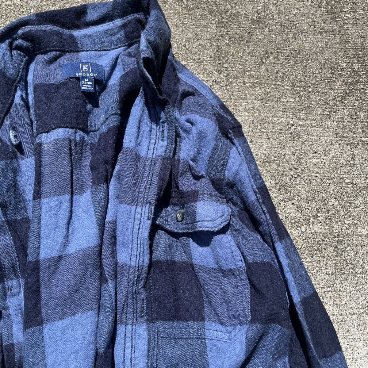Vintage Blue Plaid Flannel Shirt Size M Size US M / EU 48-50 / 2 - 3 Thumbnail