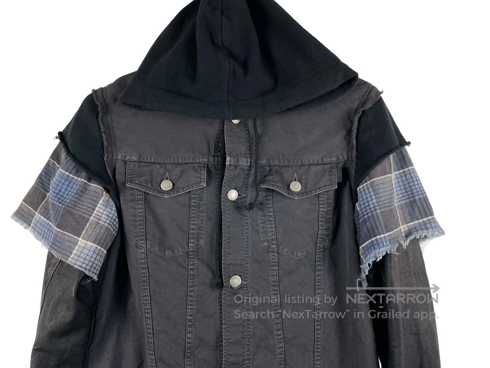 Undercover Undercover Leather Sleeve Denim Jacket Size US S / EU 44-46 / 1 - 3 Thumbnail