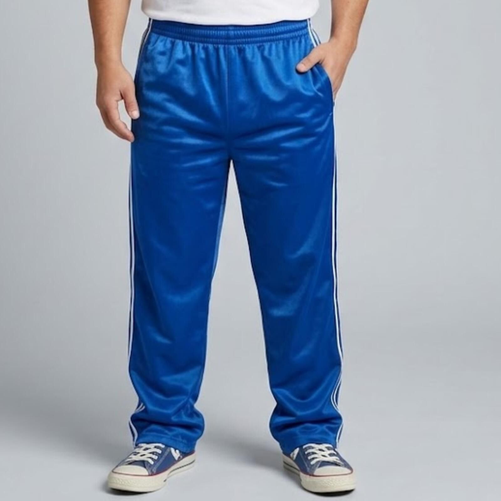 Other DC Athletics Blue Striped Track Pants Mens Small Size US 30 / EU 46 - 2 Thumbnail