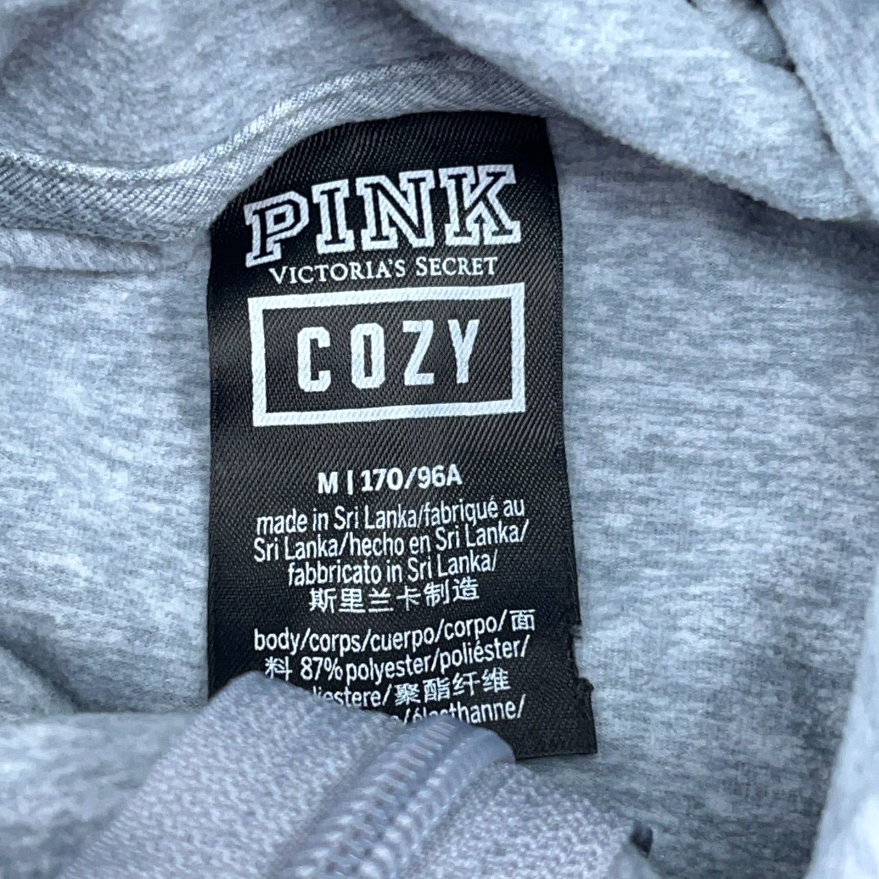 Victoria's Secret VINTAGE Victoria's Secret Hoodie Women Medium Gray Full Zip Jacket Active Performance Casual Modern PINK Size M / US 6-8 / IT 42-44 - 3 Thumbnail