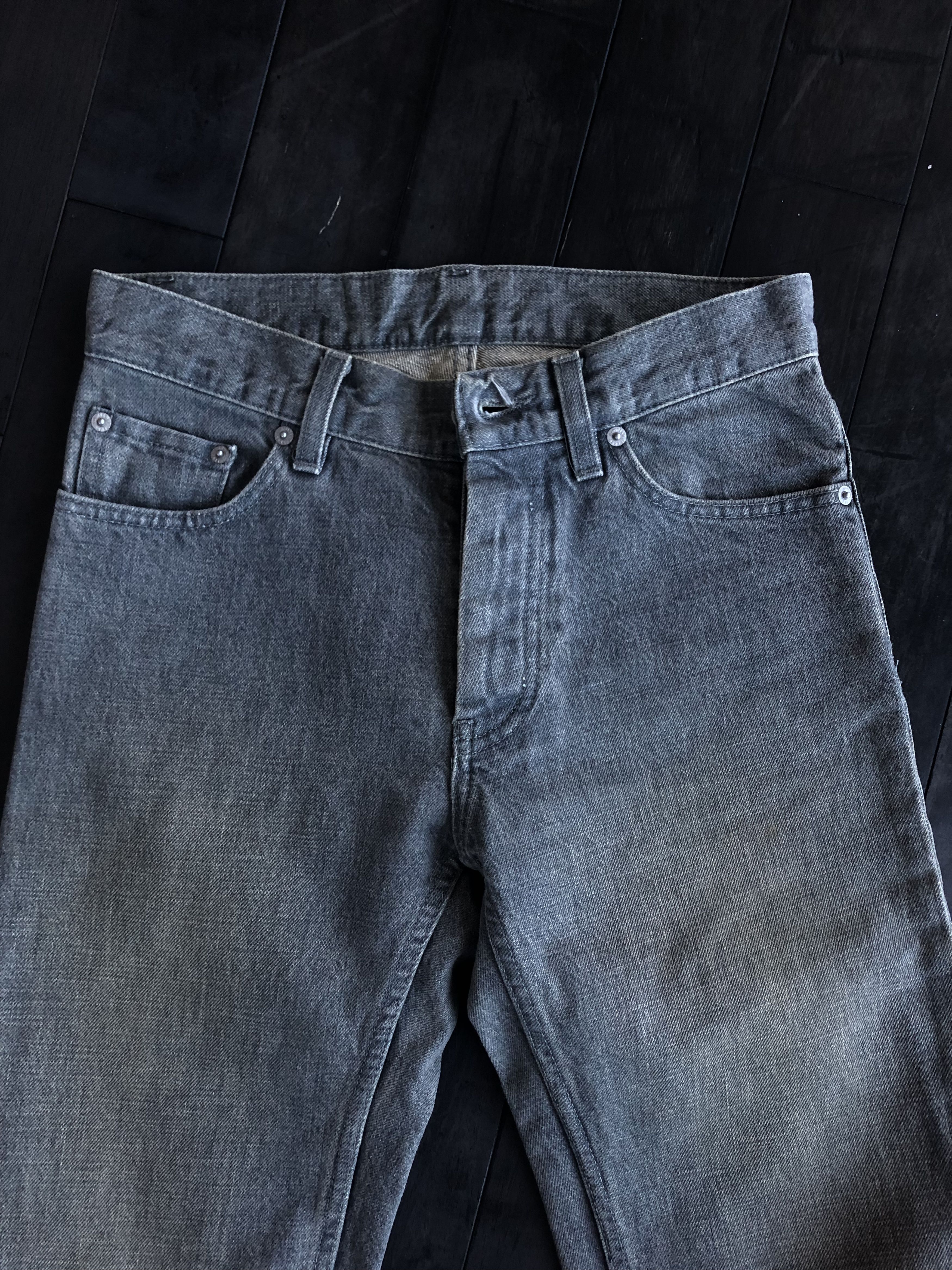 Helmut Lang Helmut Lang 28x29 Slim Straight Grey Jeans Size US 28 / EU 44 - 3 Thumbnail