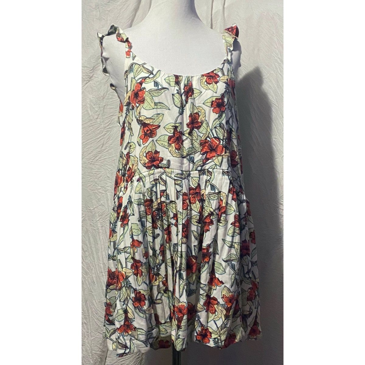 Free People Free People, Flowy, Floral, Ruffled Oversized Mini Sundress Size S / US 4 / IT 40 - 11 Thumbnail