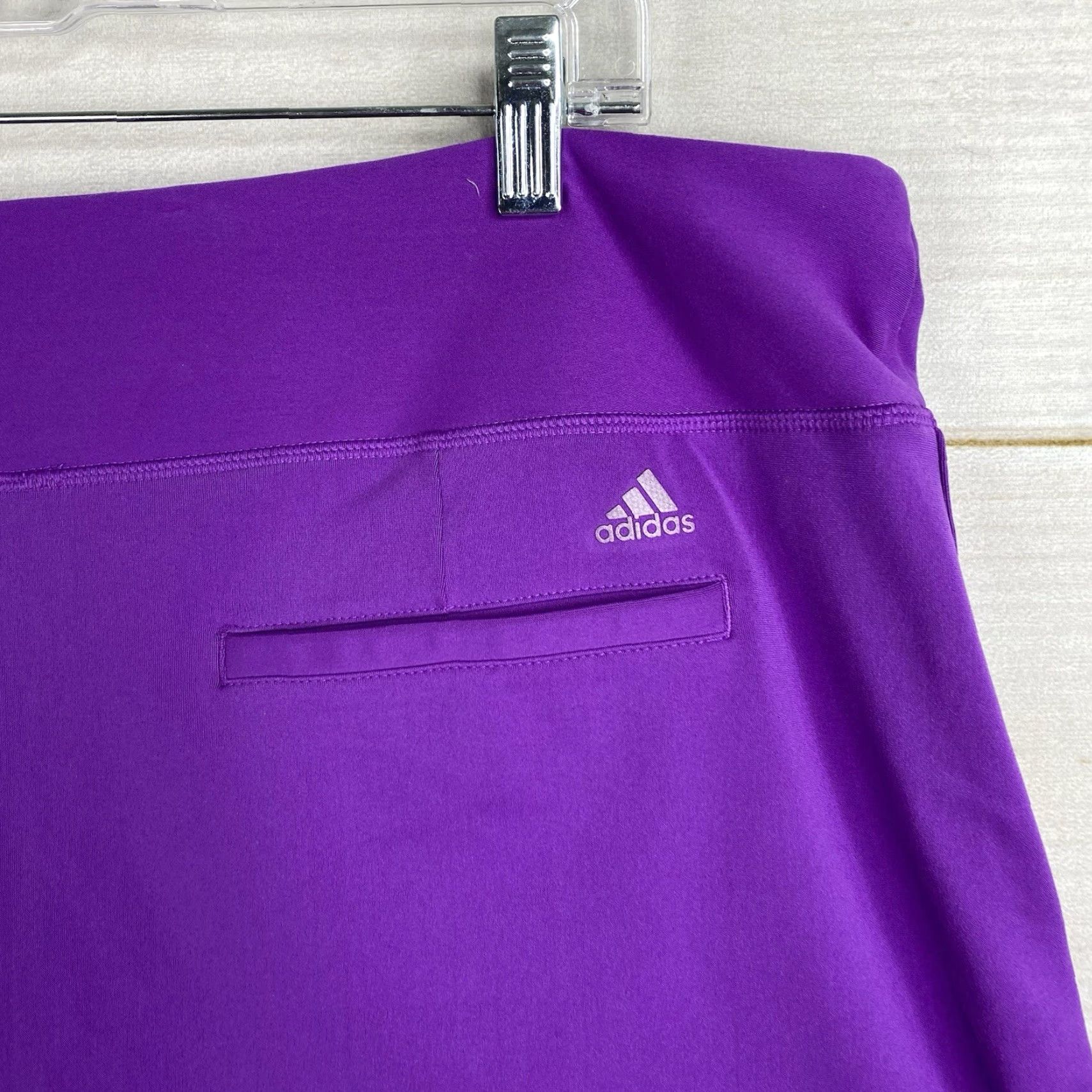 Adidas Adidas Skort Womens XL Purple ClimaCool Athletic Shorts Golf Tennis Short Skirt Pull-On Stretch Sports Women XL Purple Adidas Skort Size 40" / US 18 - 7 Thumbnail