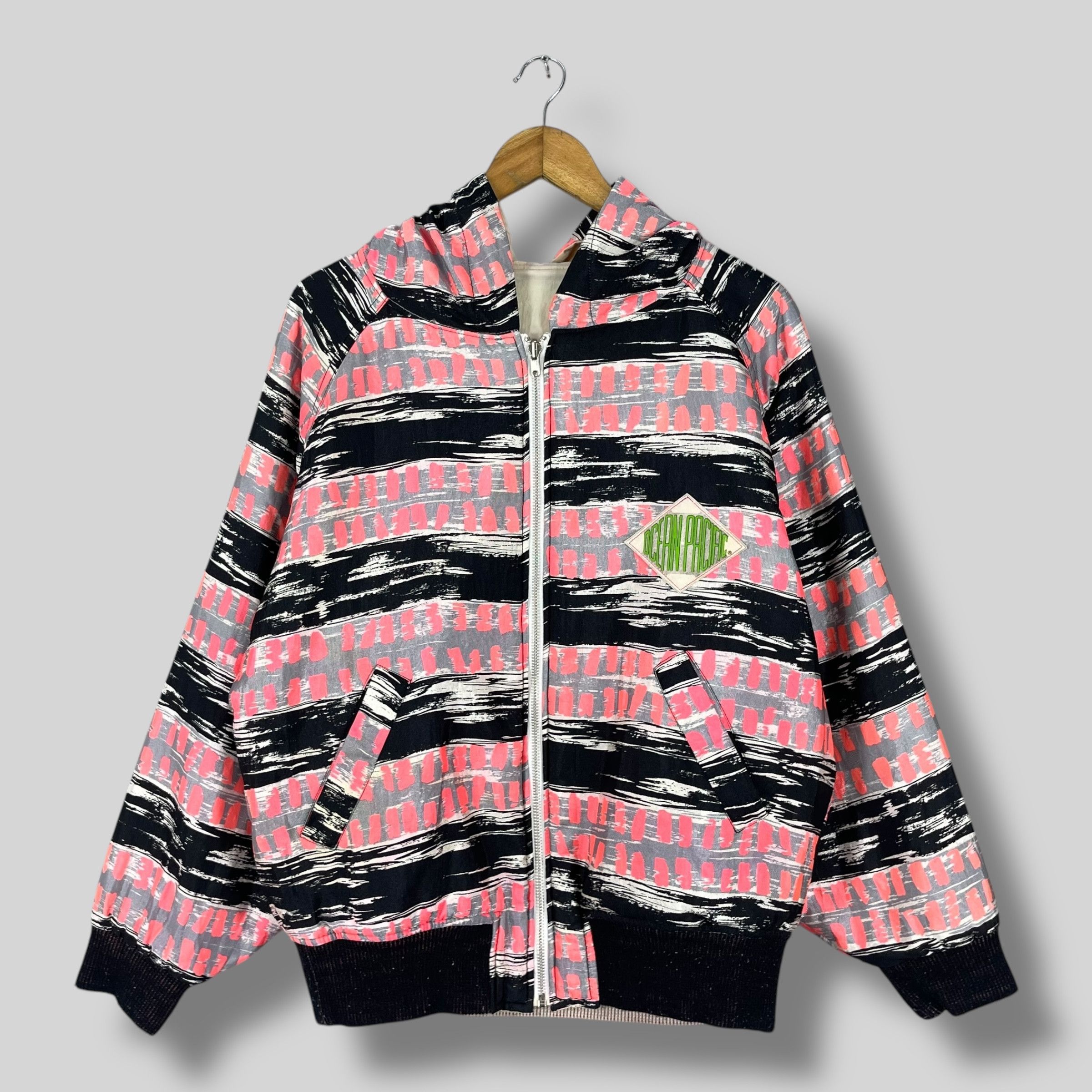 Ocean Pacific Vintage 1990s OCEAN PACIFIC Abstract Winter Ski Jacket Size US M / EU 48-50 / 2 - 1 Thumbnail