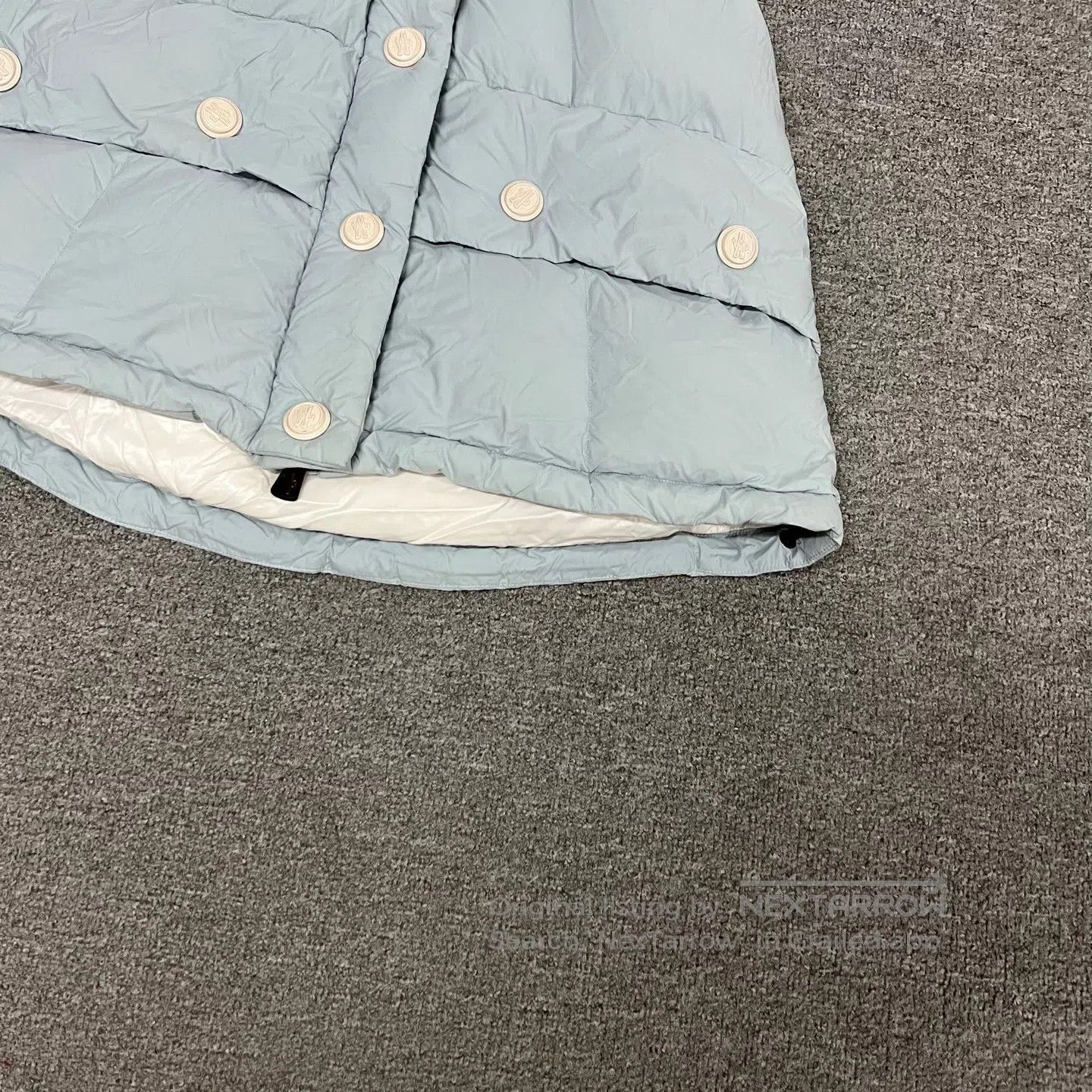 Moncler Moncler Smog Blue Down Jacket| Size S / US 4 / IT 40 - 4 Thumbnail