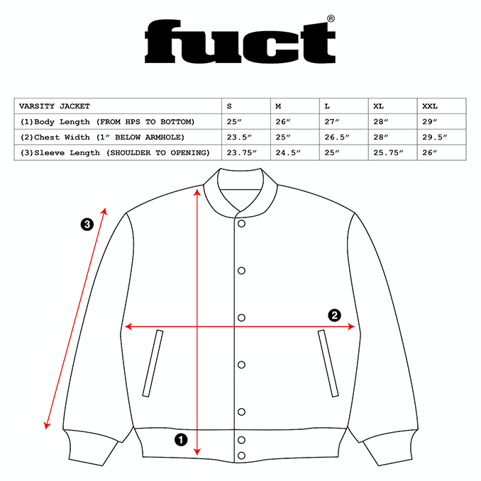FUCT Varsity Jacket Size US XXL / EU 58 / 5 - 8 Thumbnail
