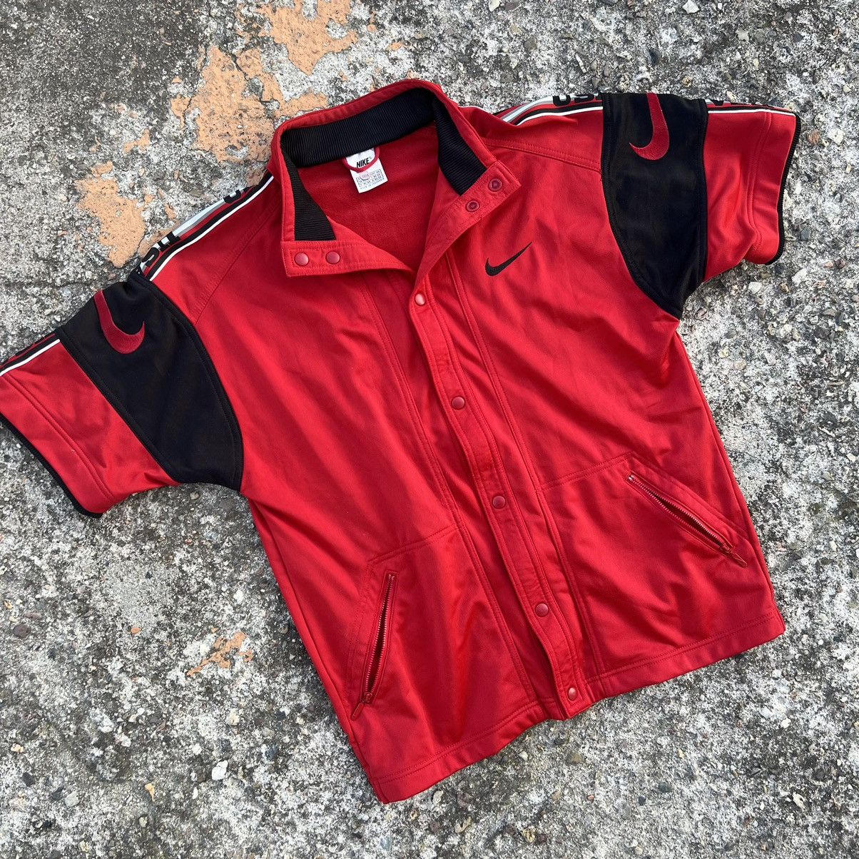 Nike × Vintage Nike USA Swoosh Vintage Sleeveless Y2K Jacket Jersey Size US XL / EU 56 / 4 - 2 Thumbnail