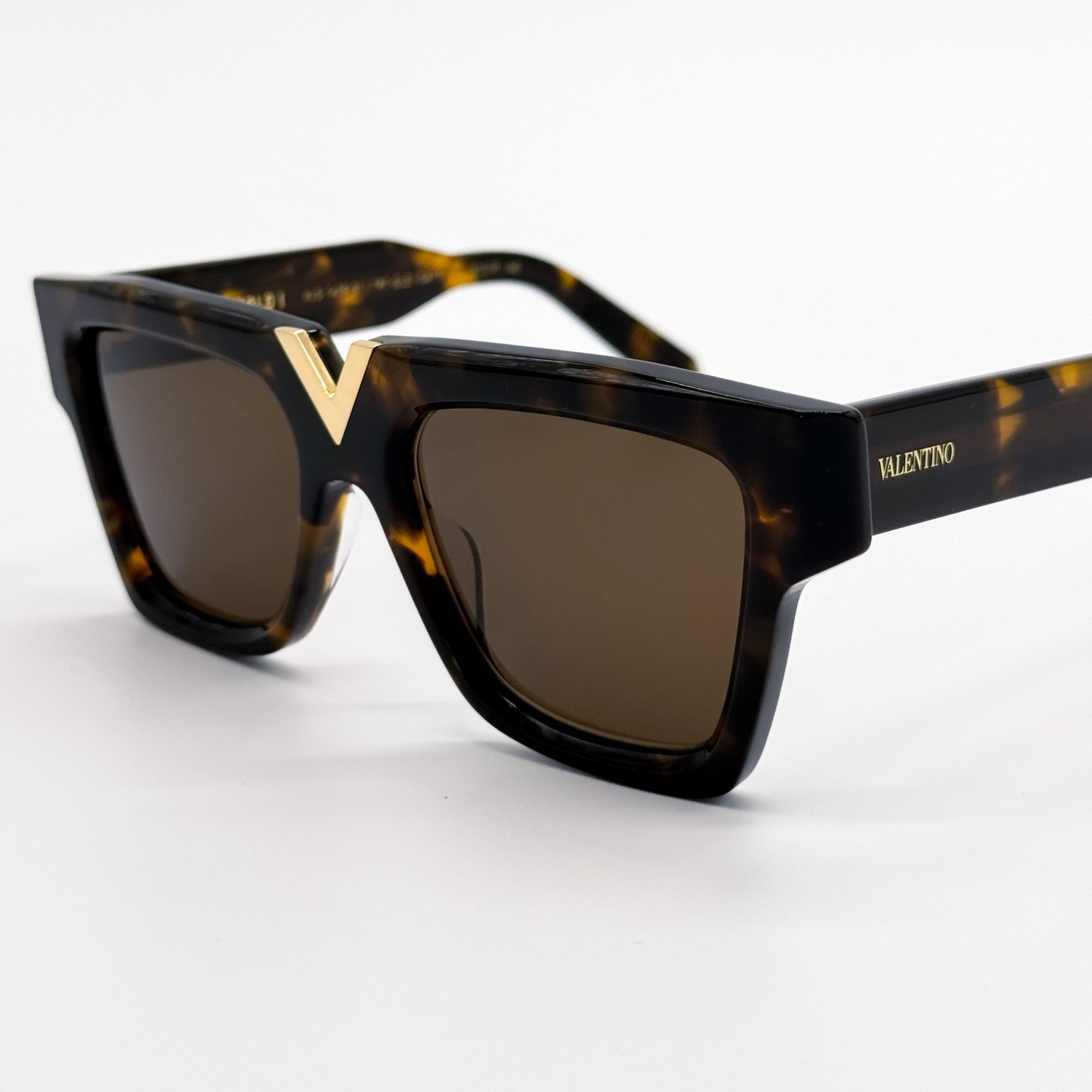 Valentino NEW VALENTINO SUNGLASSES WOMEN HAVANA V-GOLD-II VLS-162B EYE Size ONE SIZE - 6 Thumbnail