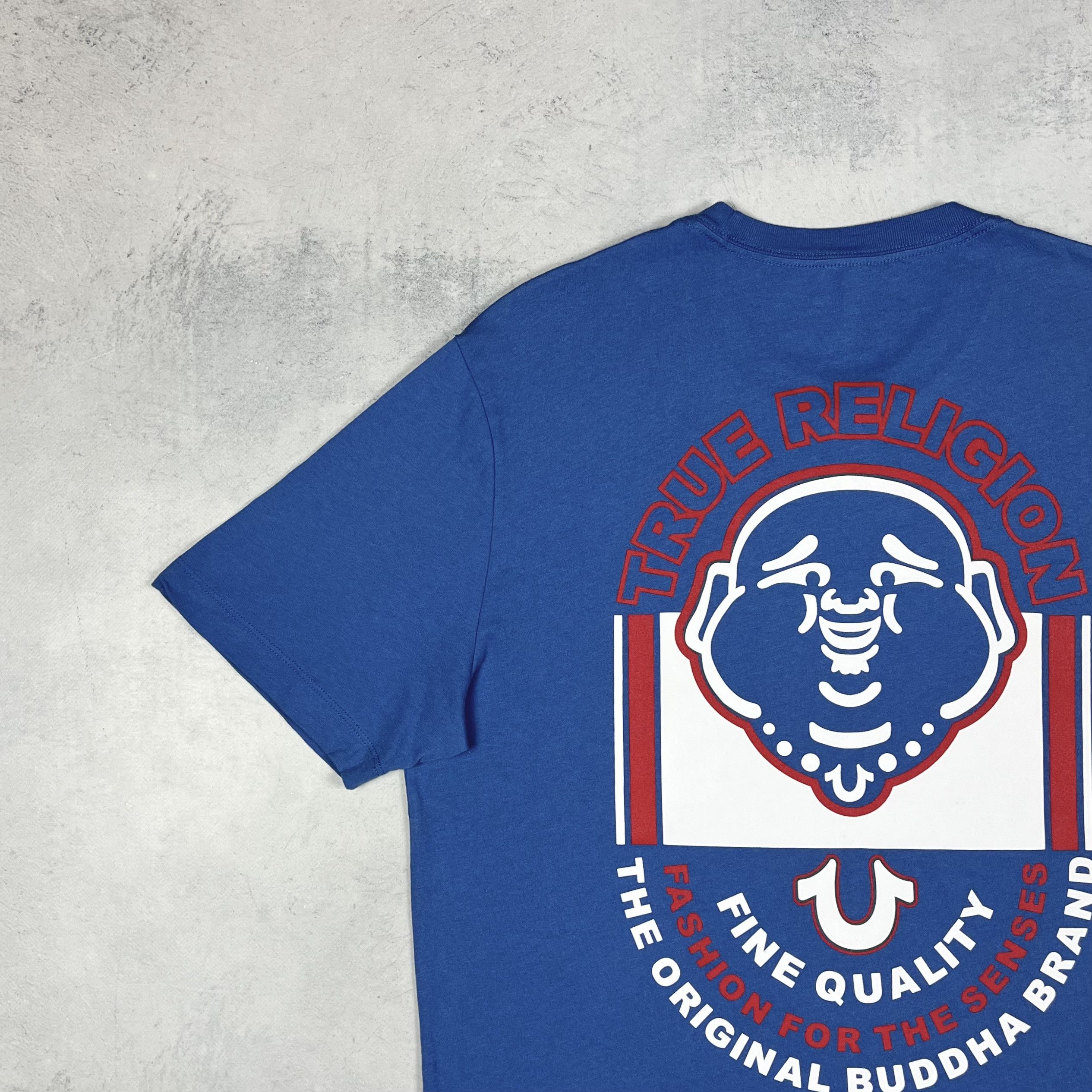 True Religion True Religion Y2K Buddha Arch Logo T Shirt Size US XL / EU 56 / 4 - 5 Thumbnail