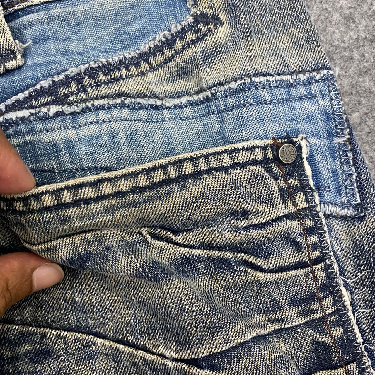 Marithe + Francois Girbaud 💥Best Offer💥 Marithe Francois Girbaud Distressed Denim Size US 35 - 14 Thumbnail