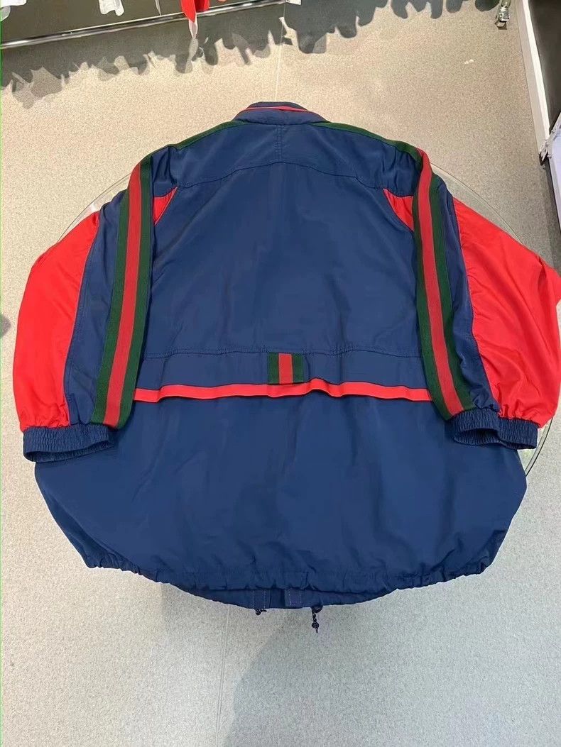 Gucci Gucci Red and blue stitched windbreaker jacket 2501-Nextarr Size US M / EU 48-50 / 2 - 4 Thumbnail