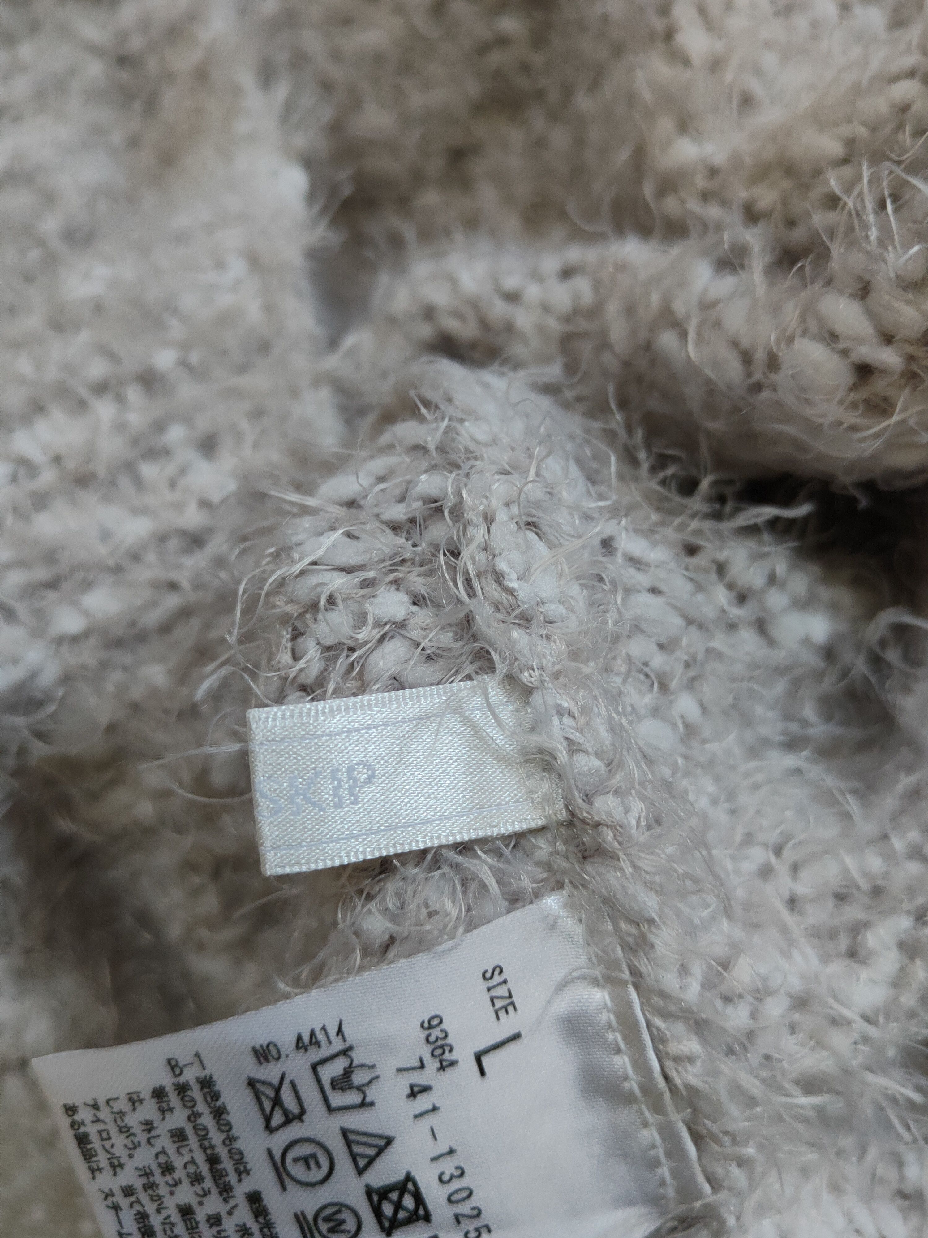 Homespun Knitwear Dreskip Light Gray Shag Shaggy Fur Mohair Knitwear #S2099 Size L / US 10 / IT 46 - 11 Thumbnail