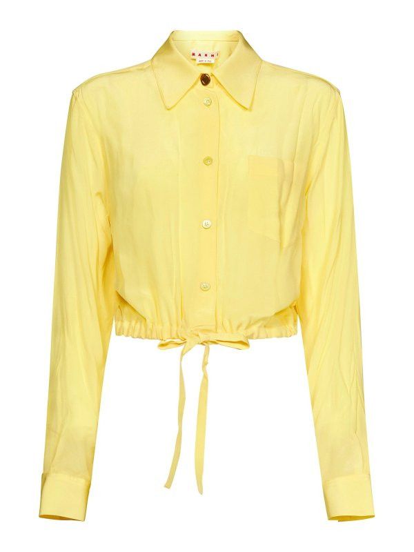 o1y1125 Silk Shirt in Yellow