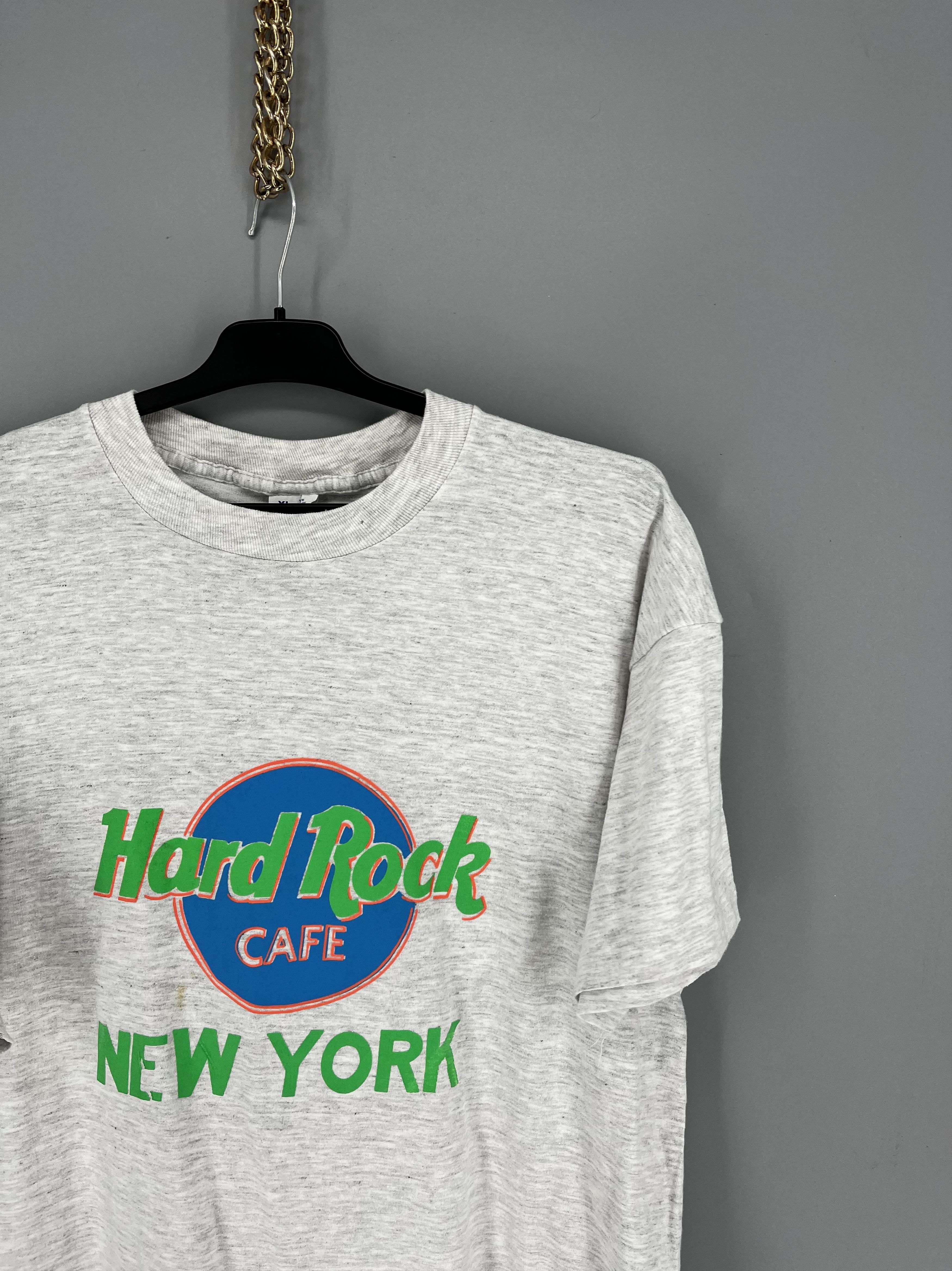 Band Tees Hard Rock Cafe New York Worn SINGLE STITCH Neon Colorway Size US M / EU 48-50 / 2 - 5 Thumbnail