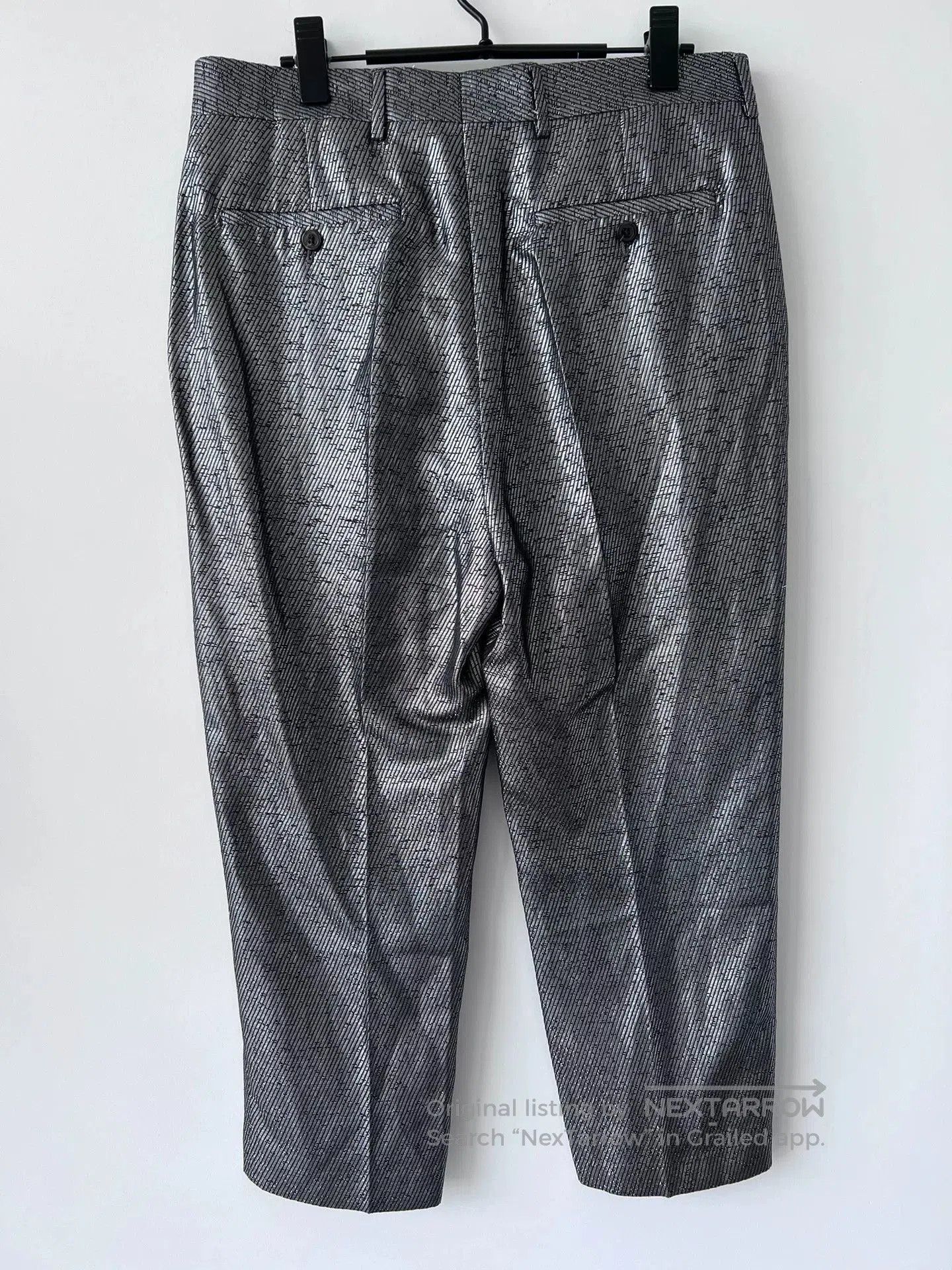 Rick Owens stylish silver cropped pants by rick owens. Size US 27 - 3 Thumbnail