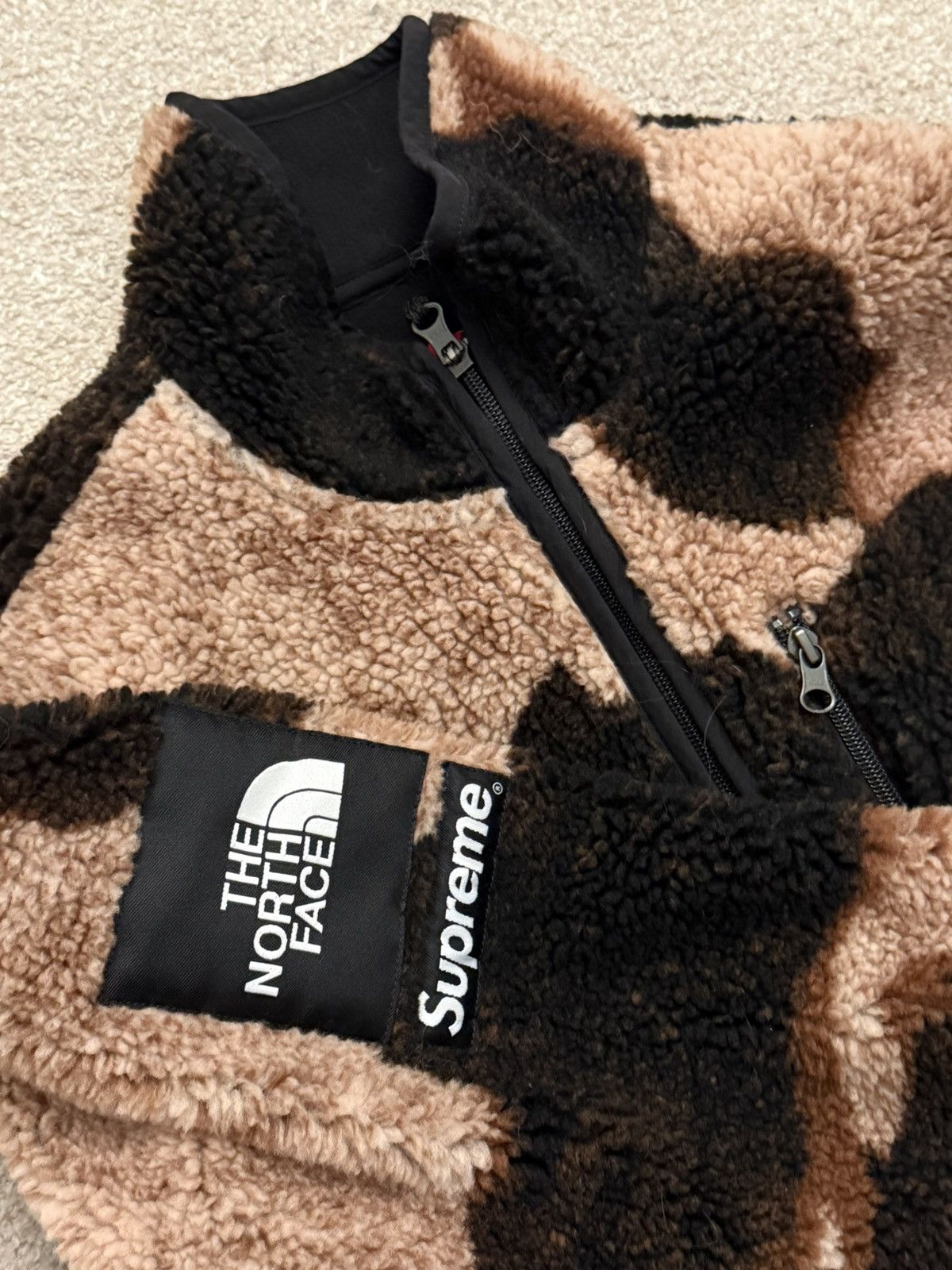 Supreme × The North Face Supreme x The North Face bleached denim fleece jacket Size US M / EU 48-50 / 2 - 7 Thumbnail