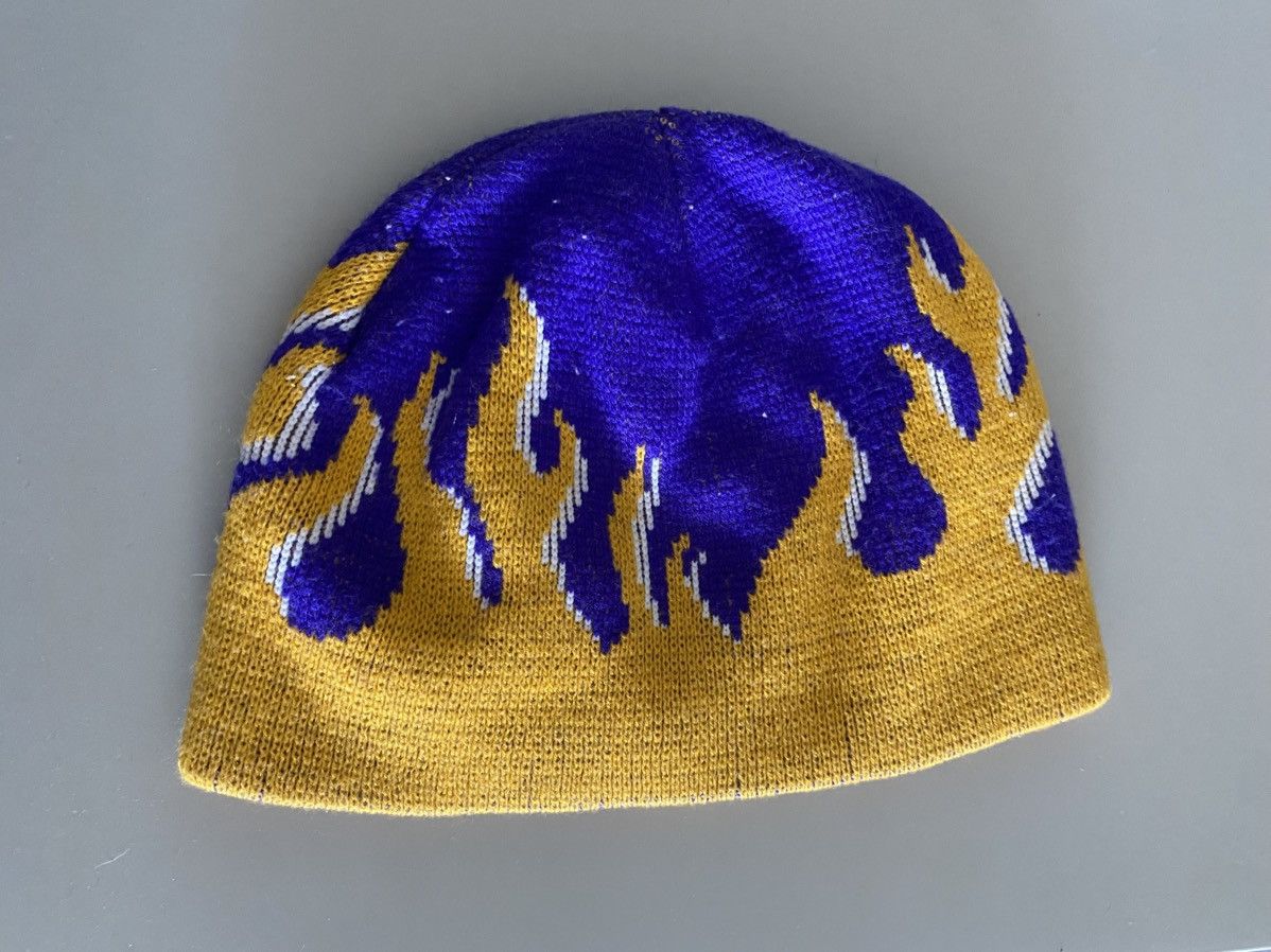 NFL Vintage 90’s Vikings NFL Flame Beanie Fire Made in USA Y2K Size ONE SIZE - 3 Thumbnail