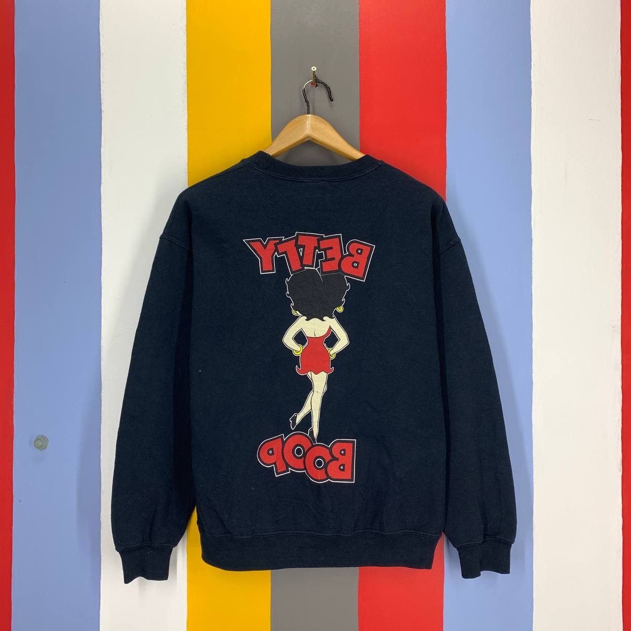 Gildan 1996 Vintage BETTY BOOP Crew Neck Sweatshirt #2117/11 Size US M / EU 48-50 / 2 - 7 Thumbnail