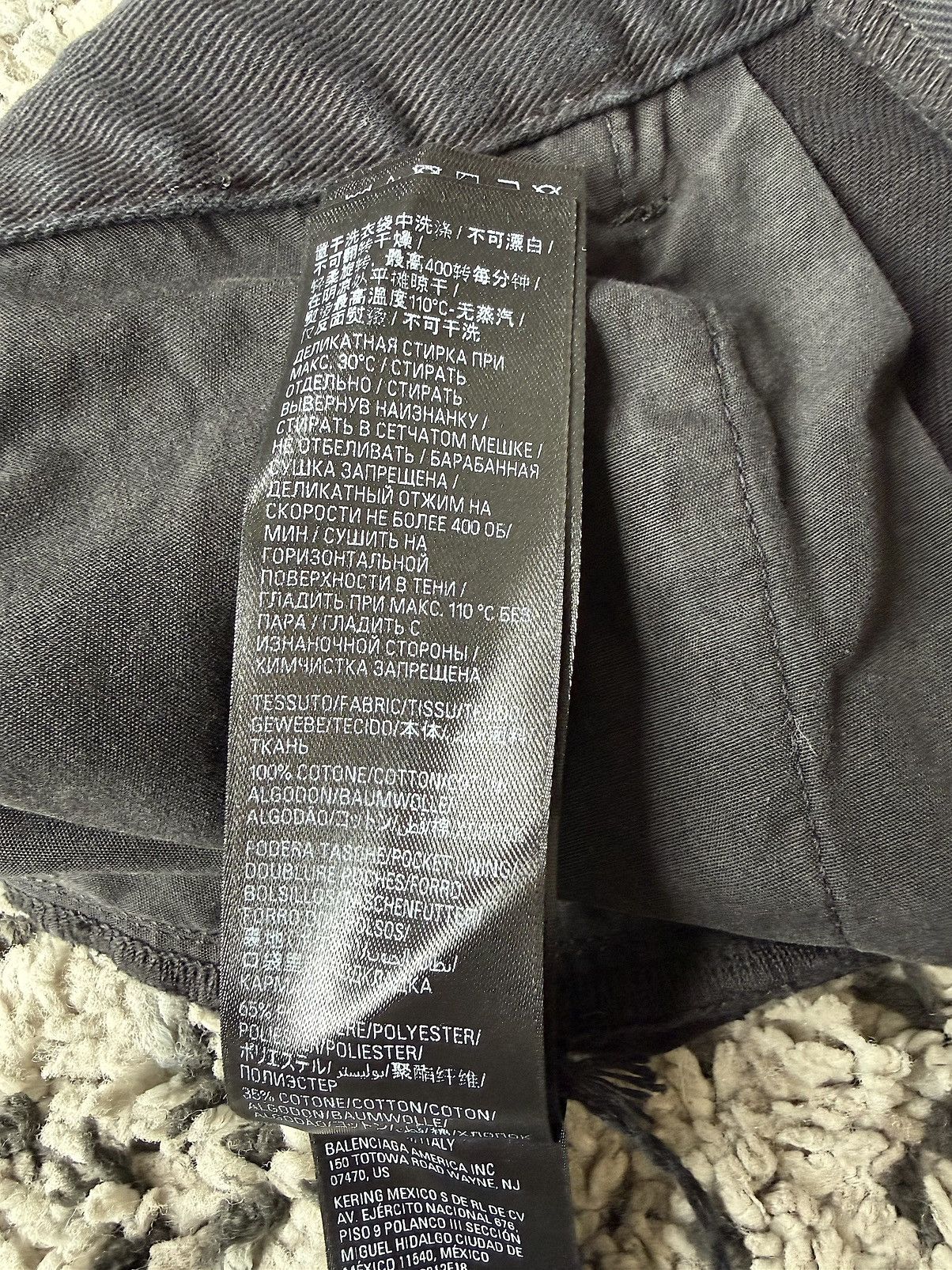 Balenciaga New Mud Show Super Destroyed Black Denim Jeans (M) Size US 34 / EU 50 - 17 Thumbnail