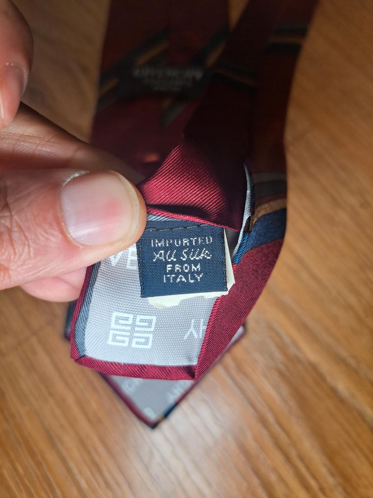 Givenchy Givenchy Silk Tie Red Multicolor Striped Made in Italy Size ONE SIZE - 3 Thumbnail