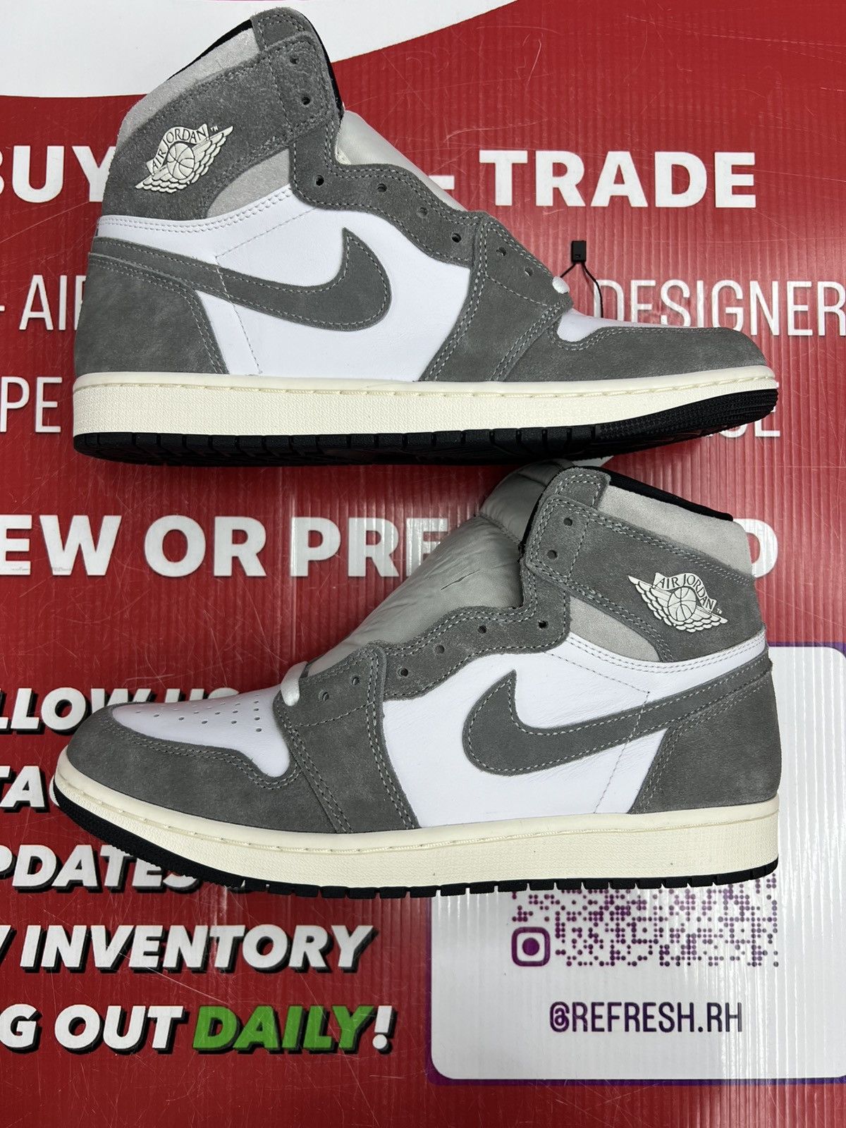 Jordan Brand Air Jordan 1 Washed Black Size 10.5 Size US 10.5 / EU 43-44 - 3 Thumbnail