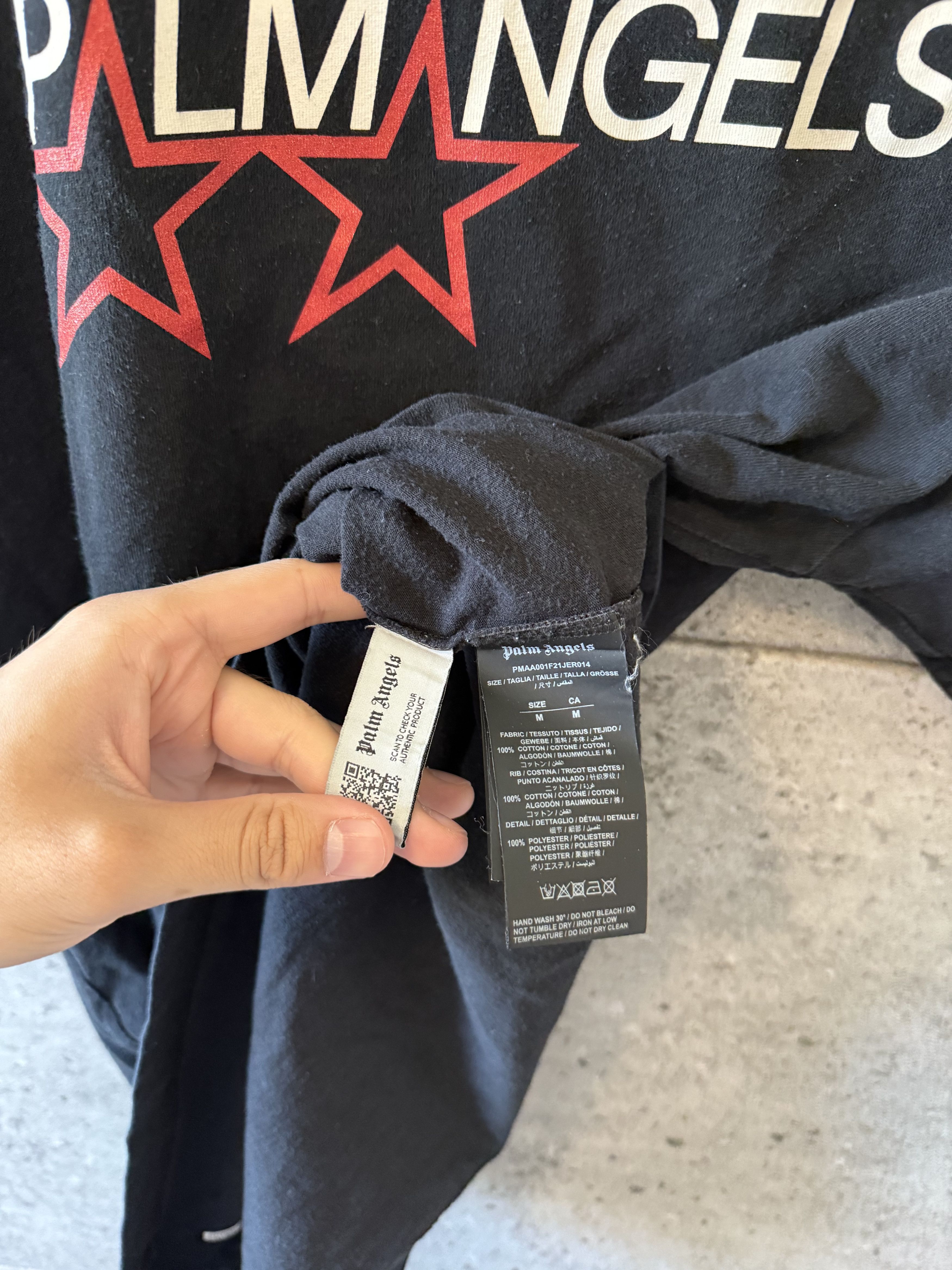 Palm Angels Palm angels star t shirt Size US M / EU 48-50 / 2 - 4 Thumbnail