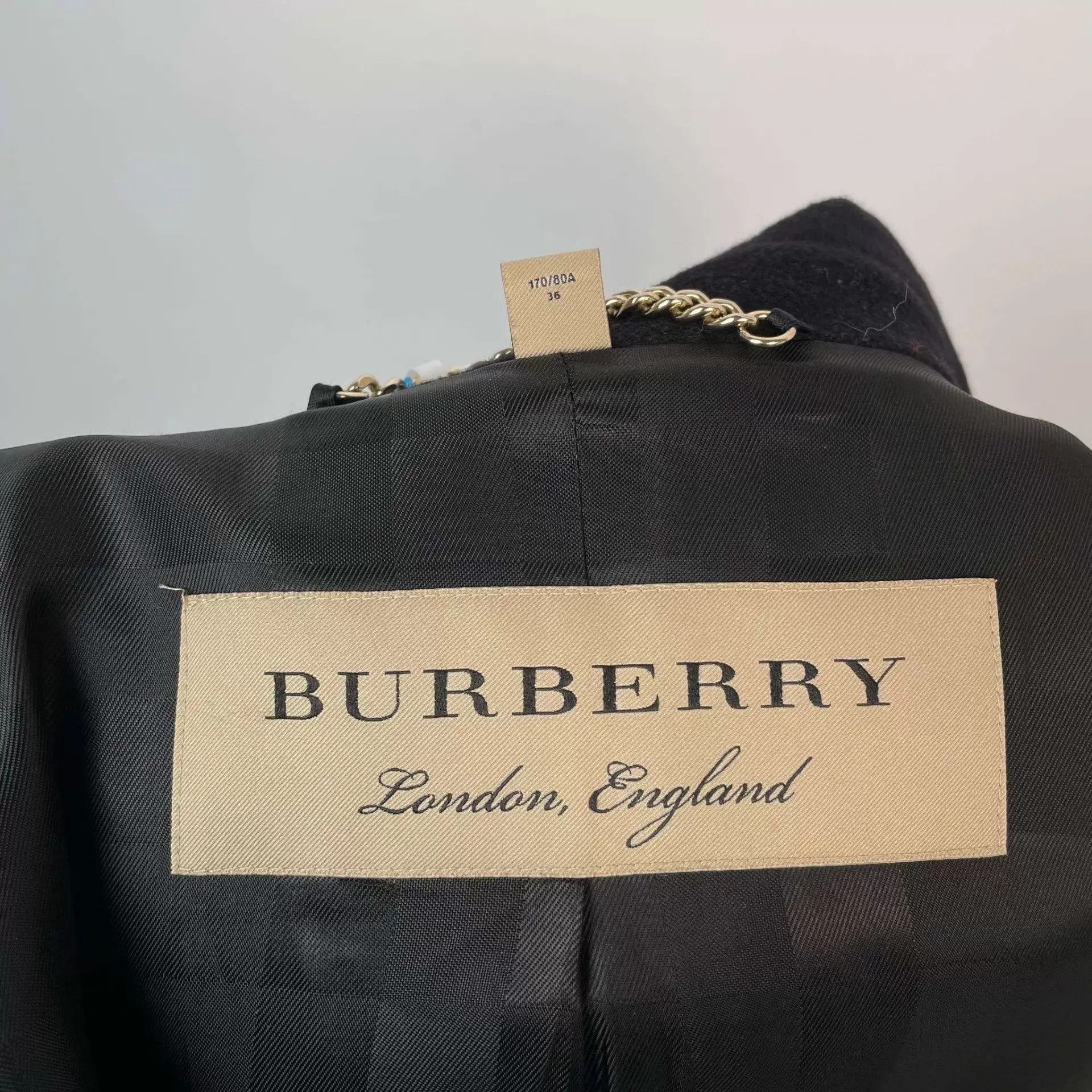 Burberry Burberry Wool Coat Black Size 6 Size XS / US 0-2 / IT 36-38 - 5 Thumbnail