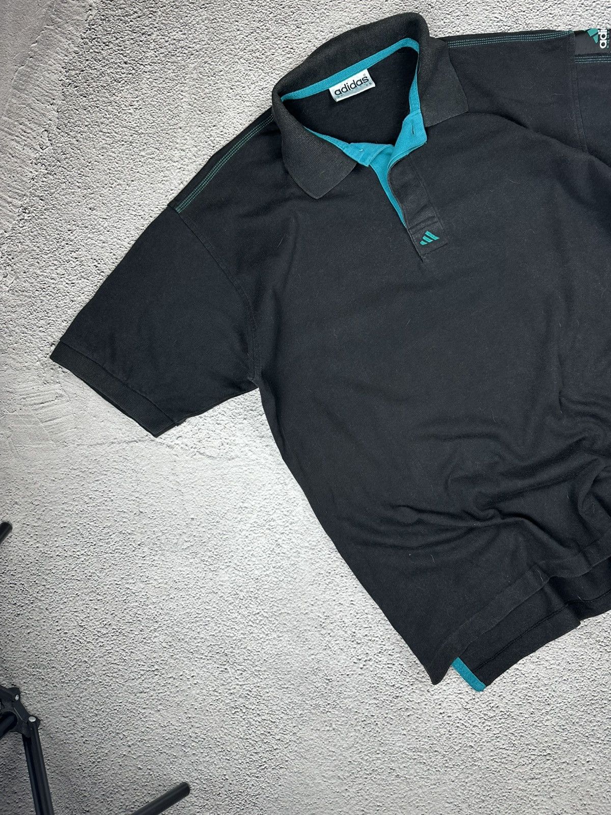 Adidas Vintage Adidas Equipment Polo Faded Y2K Logo Style Size US L / EU 52-54 / 3 - 4 Thumbnail