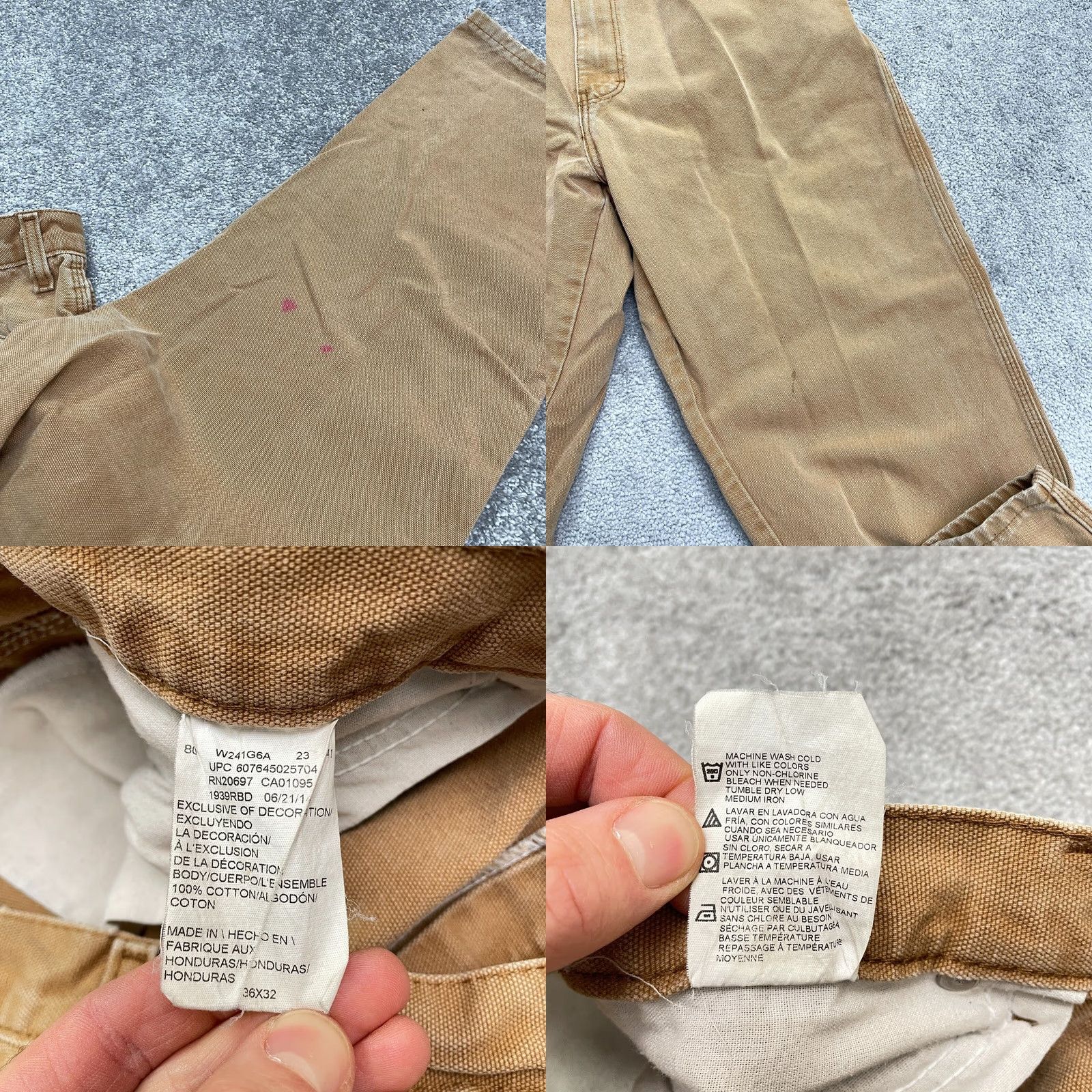 Dickies Dickies Carpenter Pants Mens 36x32 Brown Straight Leg Cotton Canvas Durable Work Pants Size US 36 / EU 52 - 9 Thumbnail