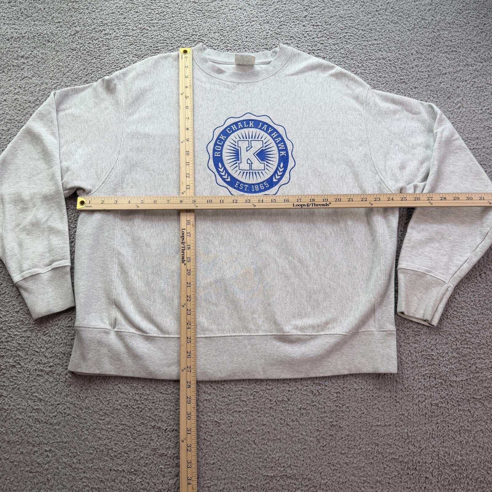 Champion Champion Reverse Weave Kansas Jayhawks Crewneck Sweatshirt Size US XL / EU 56 / 4 - 3 Thumbnail