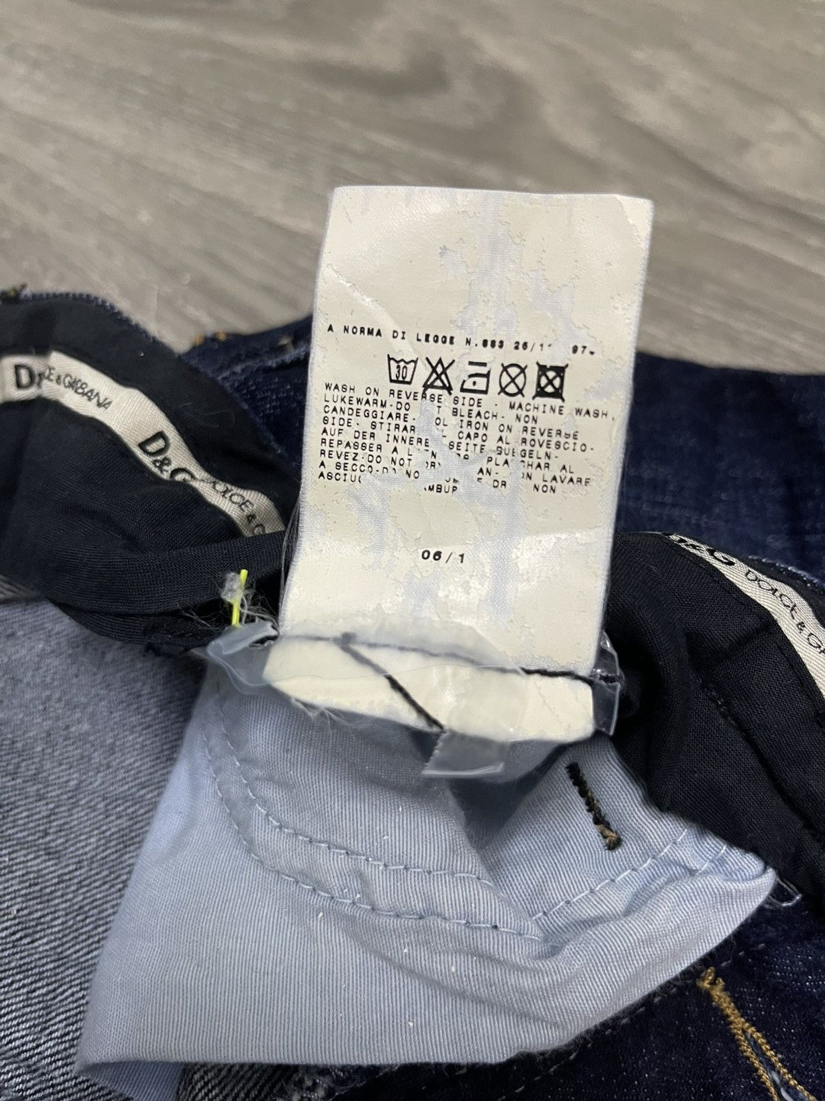 Dolce & Gabbana DOLCE & GABBANA Men’s Distressed Denim Blue Black Logo Size US 32 / EU 48 - 15 Thumbnail