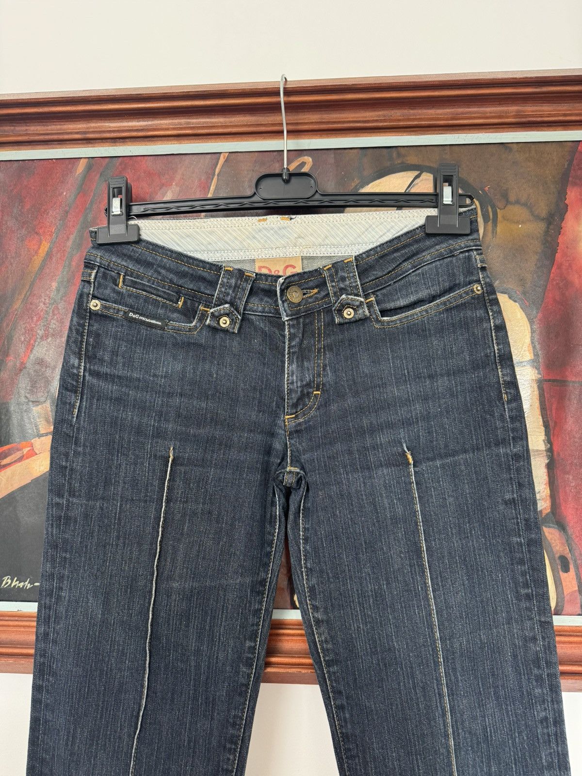 Dolce & Gabbana Dolce&Gabbana D&G Vintage Y2k Denim Jeans Pant designer rare Size 26" / US 2 / IT 38 - 3 Thumbnail