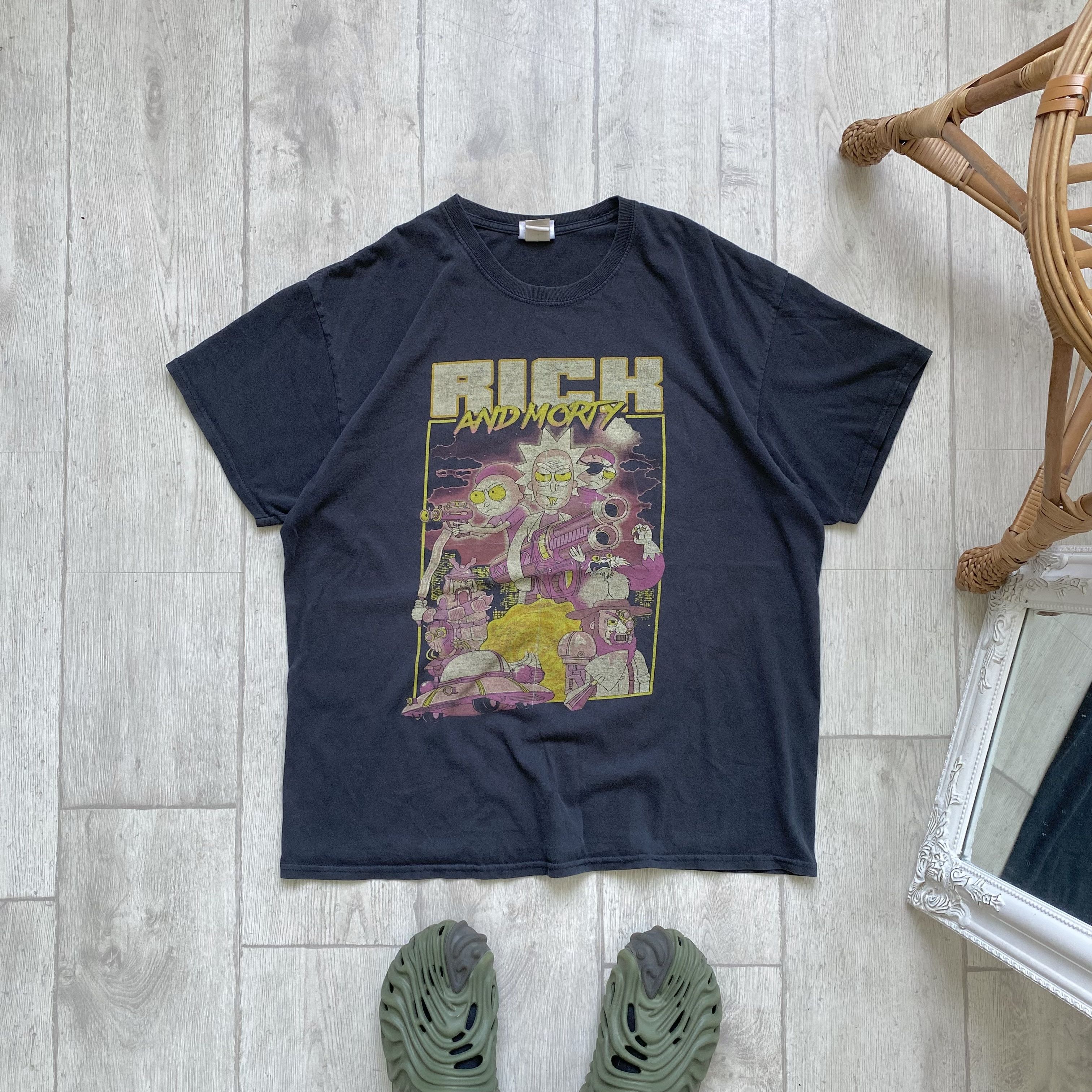 Band Tees 🛸 Faded Vintage Rick and Morty tee Distressed Size US L / EU 52-54 / 3 - 1 Thumbnail