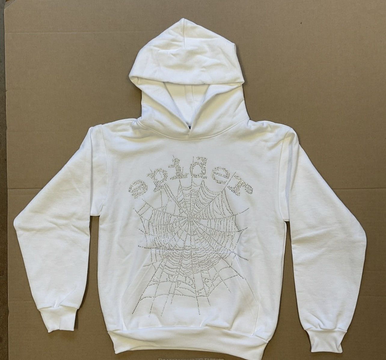 Sp5der on sale hoodie (White)