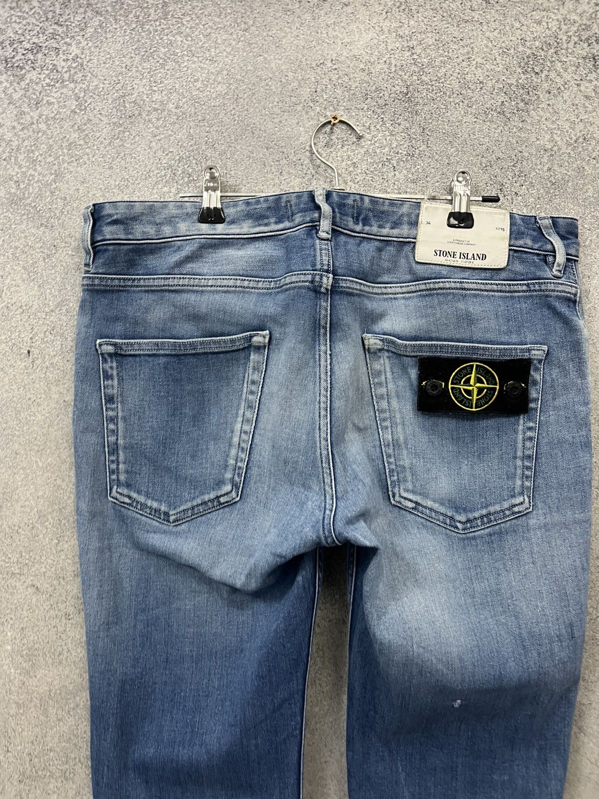Stone Island Vintage Stone Island Jeans Patch Pocket Straight Fit Casual Size US 31 - 3 Thumbnail