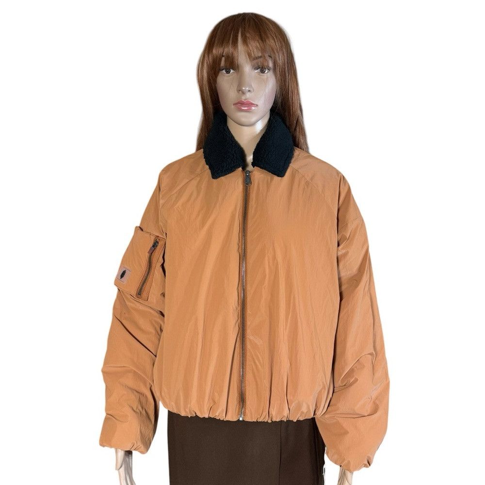 Free People NWT New Free People Outpost Bomber Bright Cider Combo Jacke Size XS / US 0-2 / IT 36-38 - 2 Thumbnail