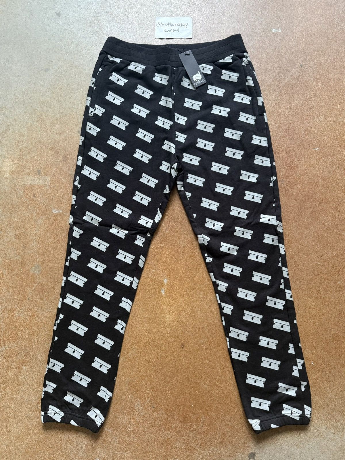 G59 Records $UICIDEBOY$ G59 Records Razor Sweatpants Black Medium Size US 32 / EU 48 - 1 Thumbnail