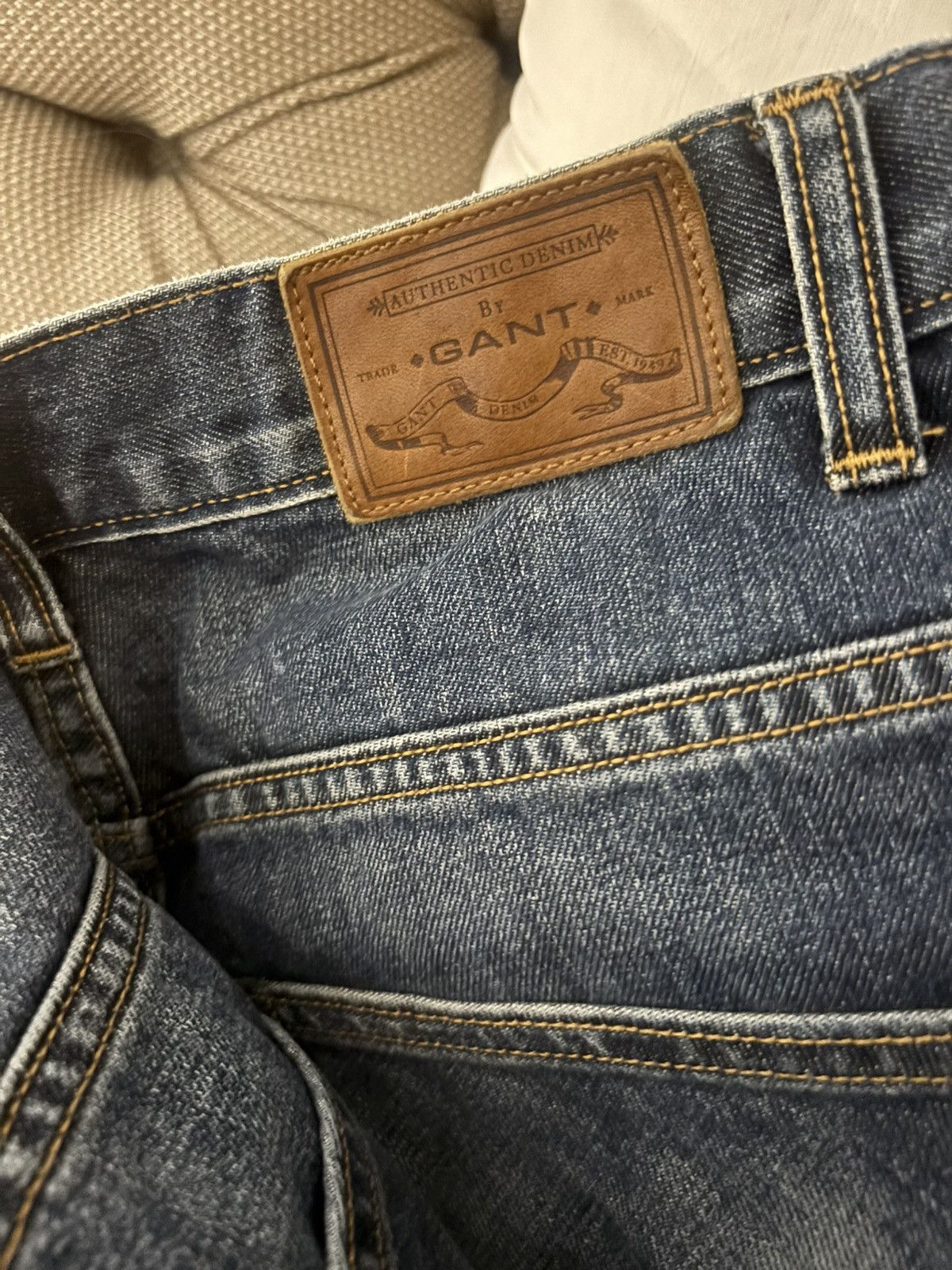 Hudson Gant Men’s Relaxed Blue Jeans Size US 32 / EU 48 - 3 Thumbnail