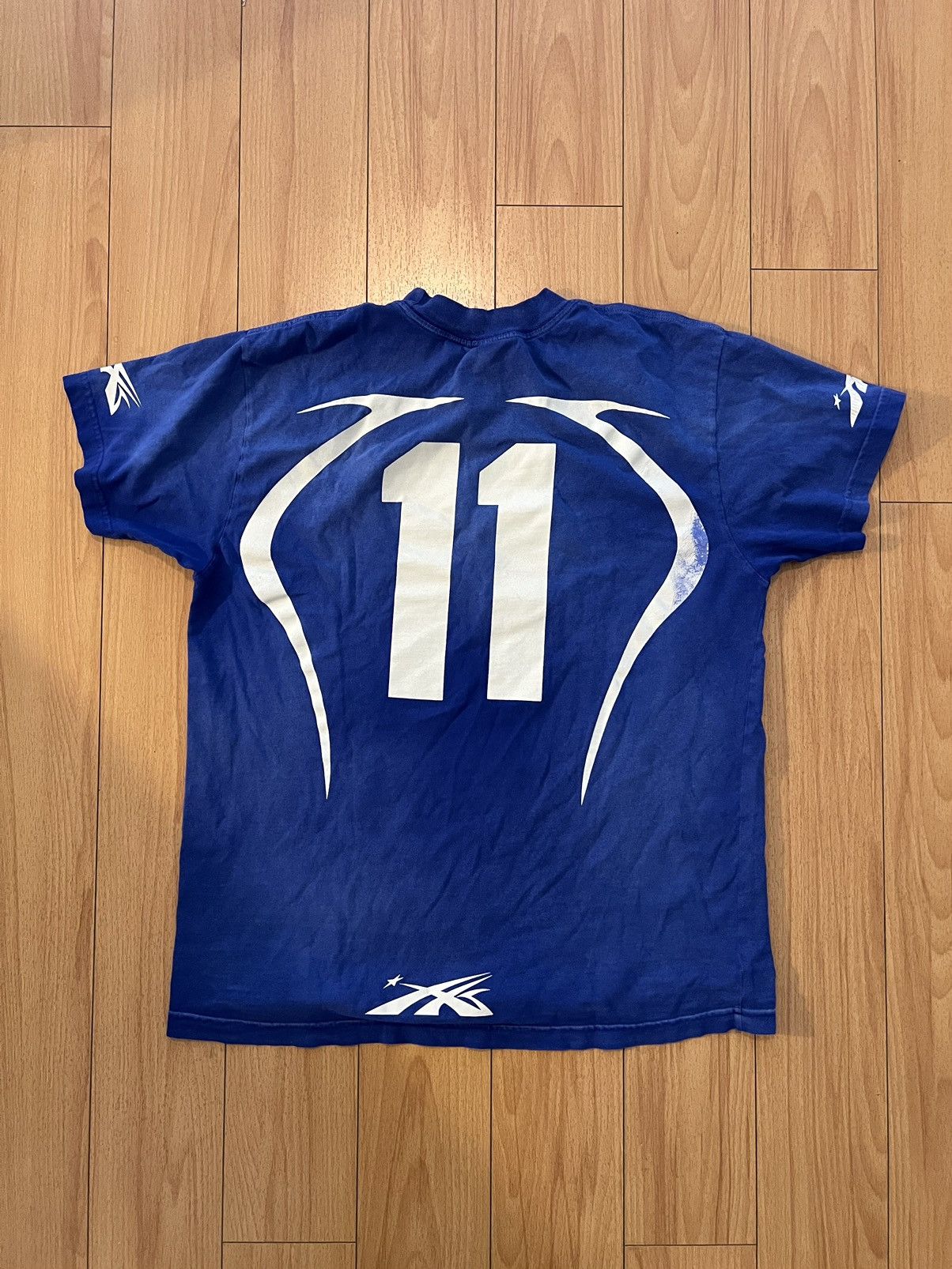 HELLSTAR Blue Hellstar “Warm Up” T-Shirt Size US S / EU 44-46 / 1 - 2 Thumbnail